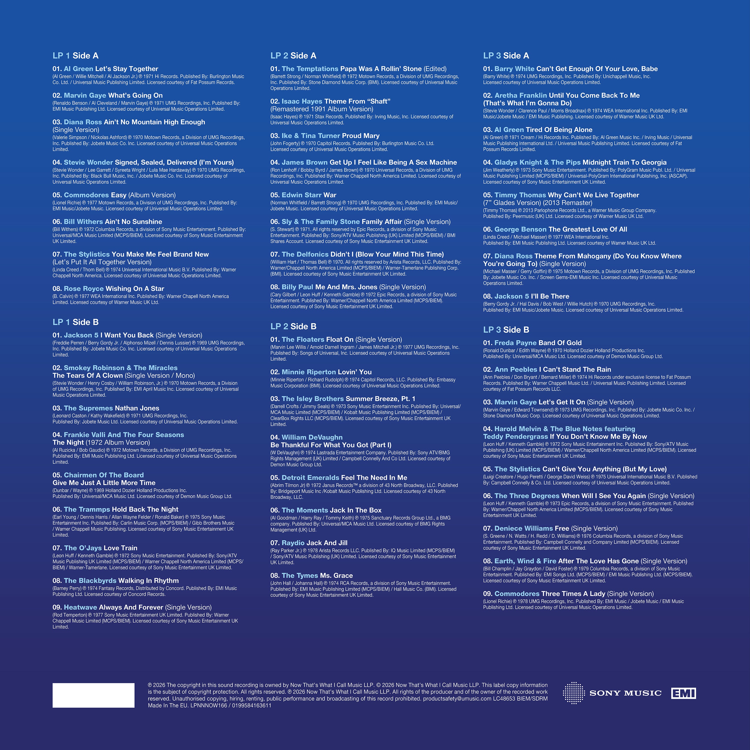 Various Artists - NOW That's What I Call 70s Soul (3LP)