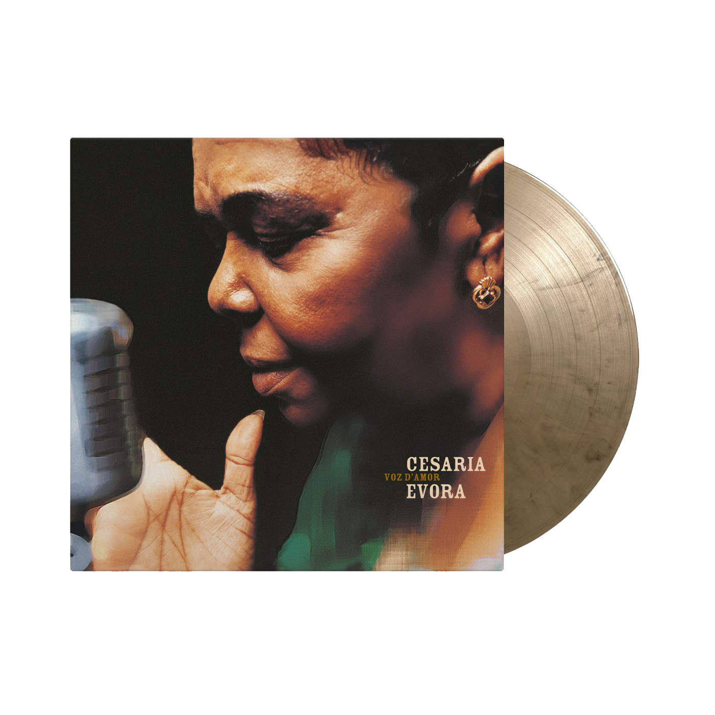 Cesaria Evora - Voz d'Amour: Limited Gold + Black Marbled Vinyl 2LP