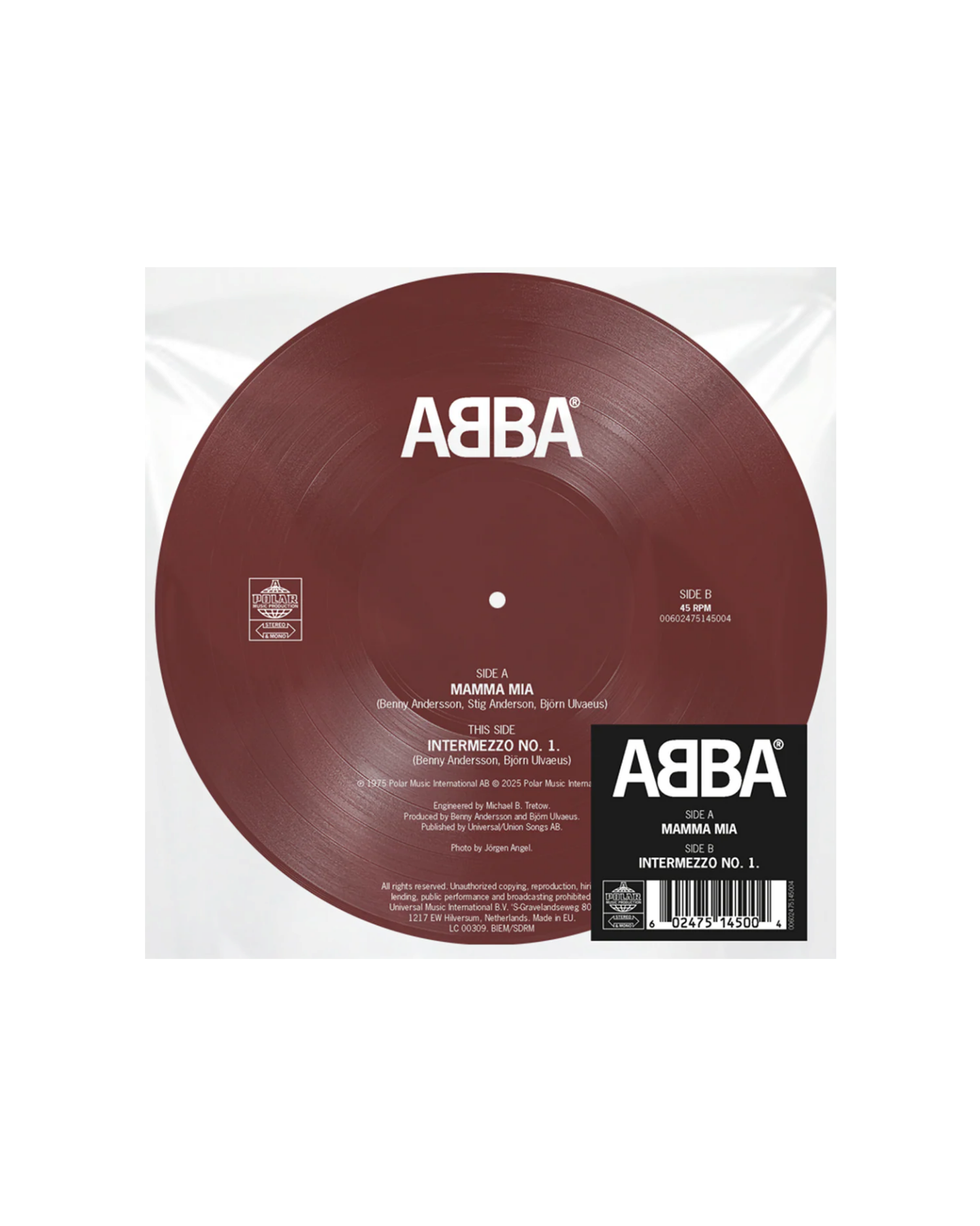 ABBA - Mamma Mia / Intermezzo No.1: 7" Picture Disc