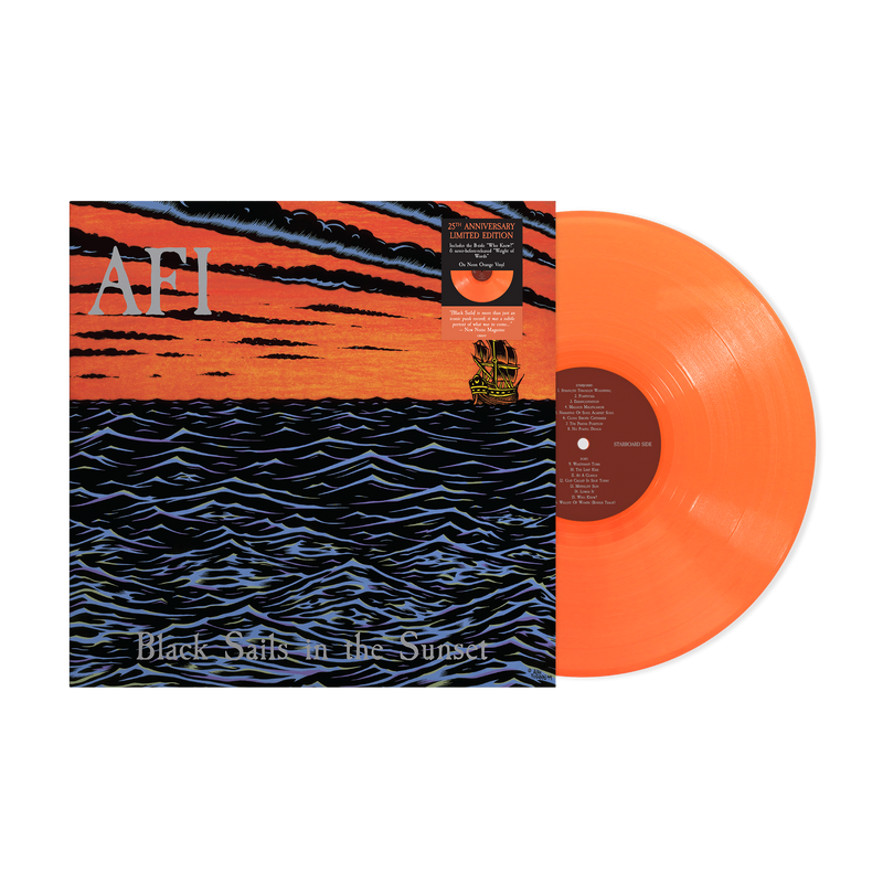 AFI - Black Sails In The Sunset: Limited Neon Orange Vinyl LP - Sound ...