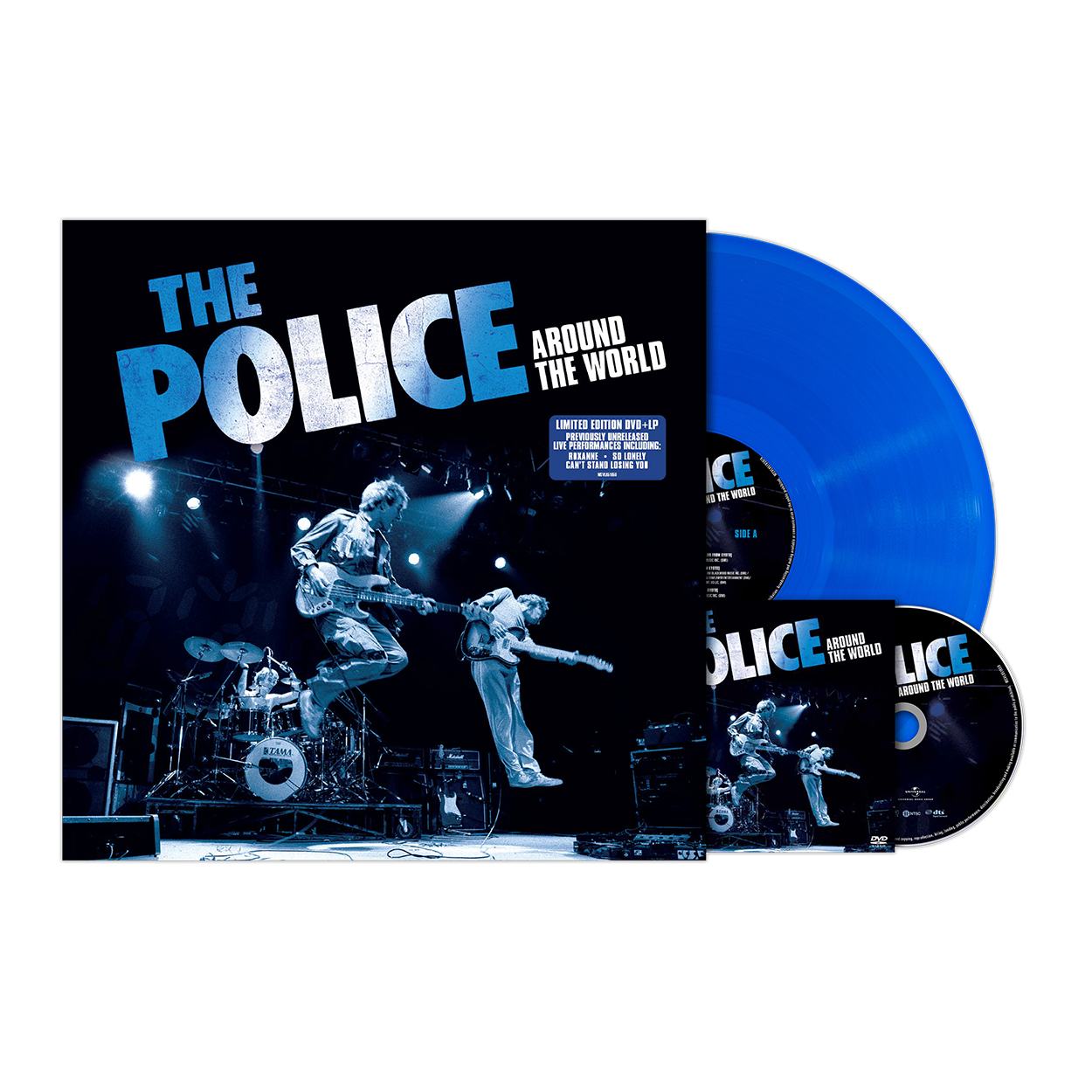 The Police - Around The World - Restored + Expanded: Translucent Blue Vinyl LP + DVD