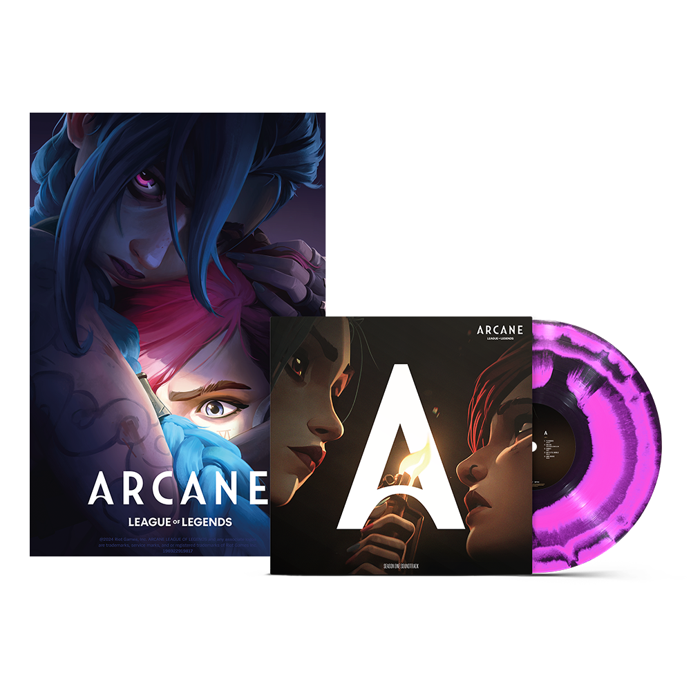 Various Artists - Arcane - Season 1 Soundtrack: Pink & Black Splatter Vinyl LP