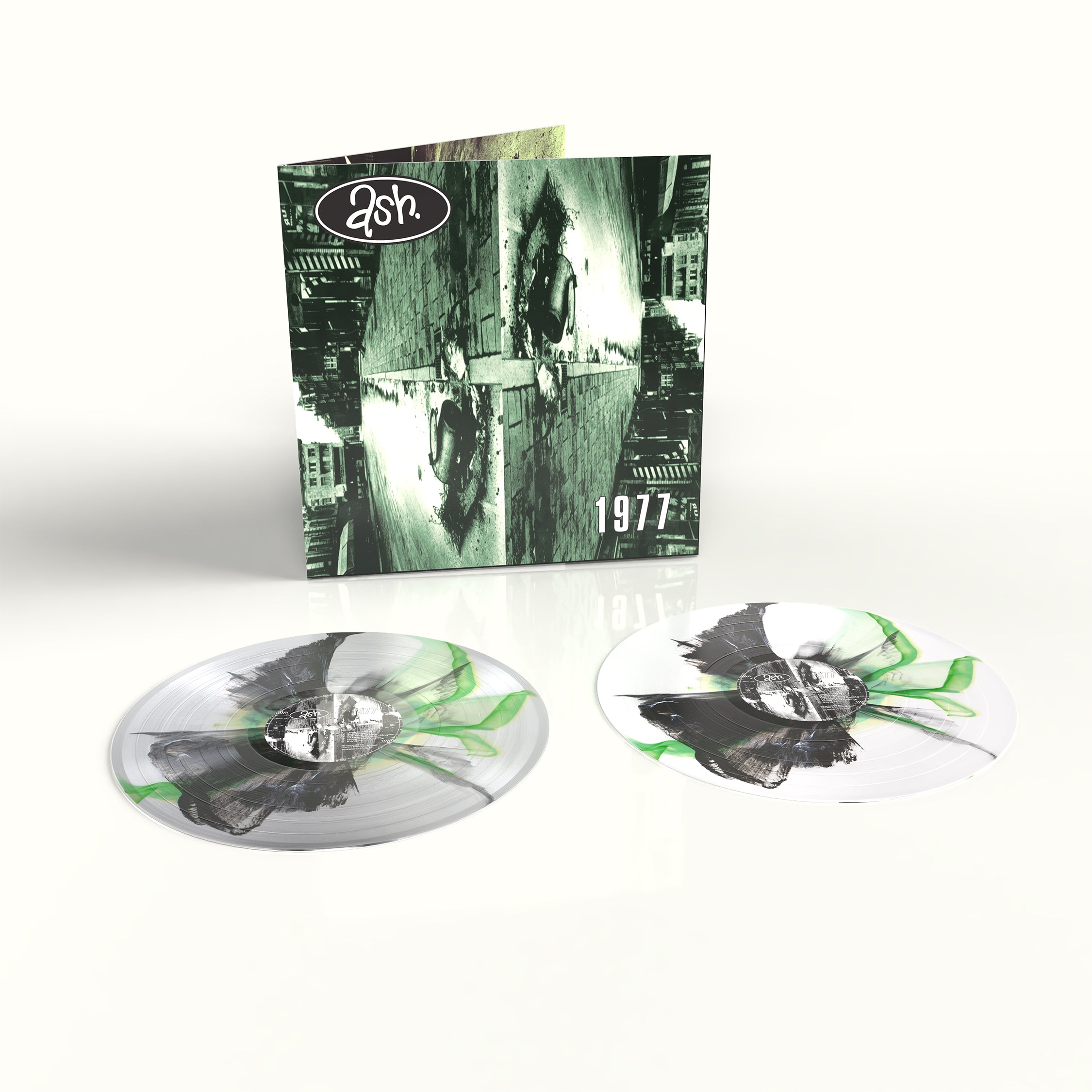 Ash - 1977 (30th Anniversary Edition): Gatefold Green & Black Inkplosion Vinyl 2LP