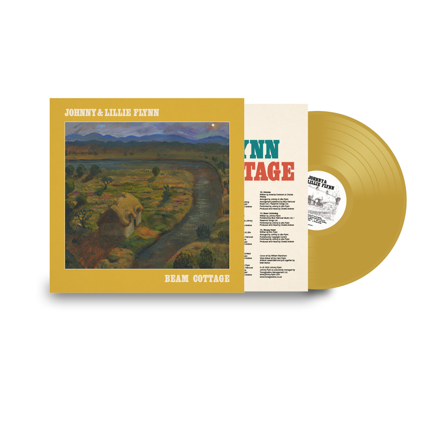 Johnny Flynn & Lillie Flynn - Beam Cottage: Yellow Gold Vinyl LP