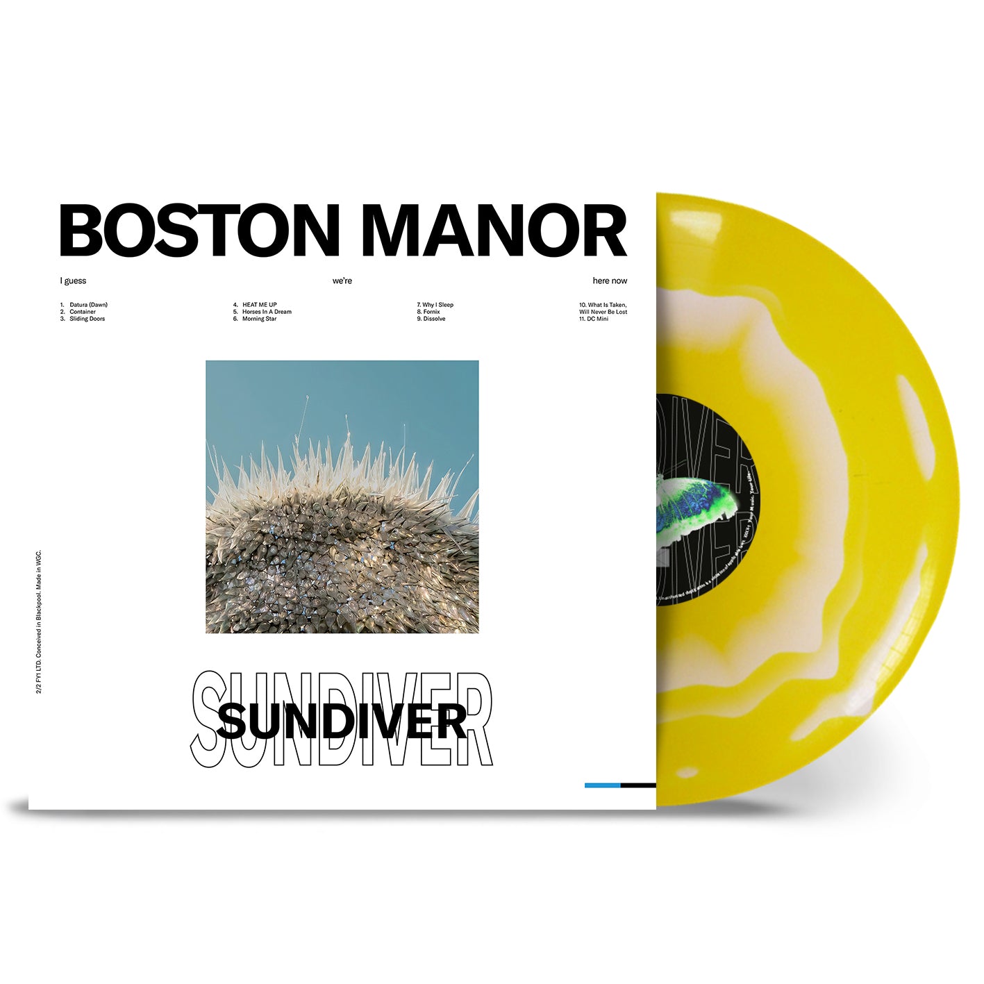 Boston Manor - Sundiver: Limited White w/ Blue w/ White Inkspot Vinyl LP