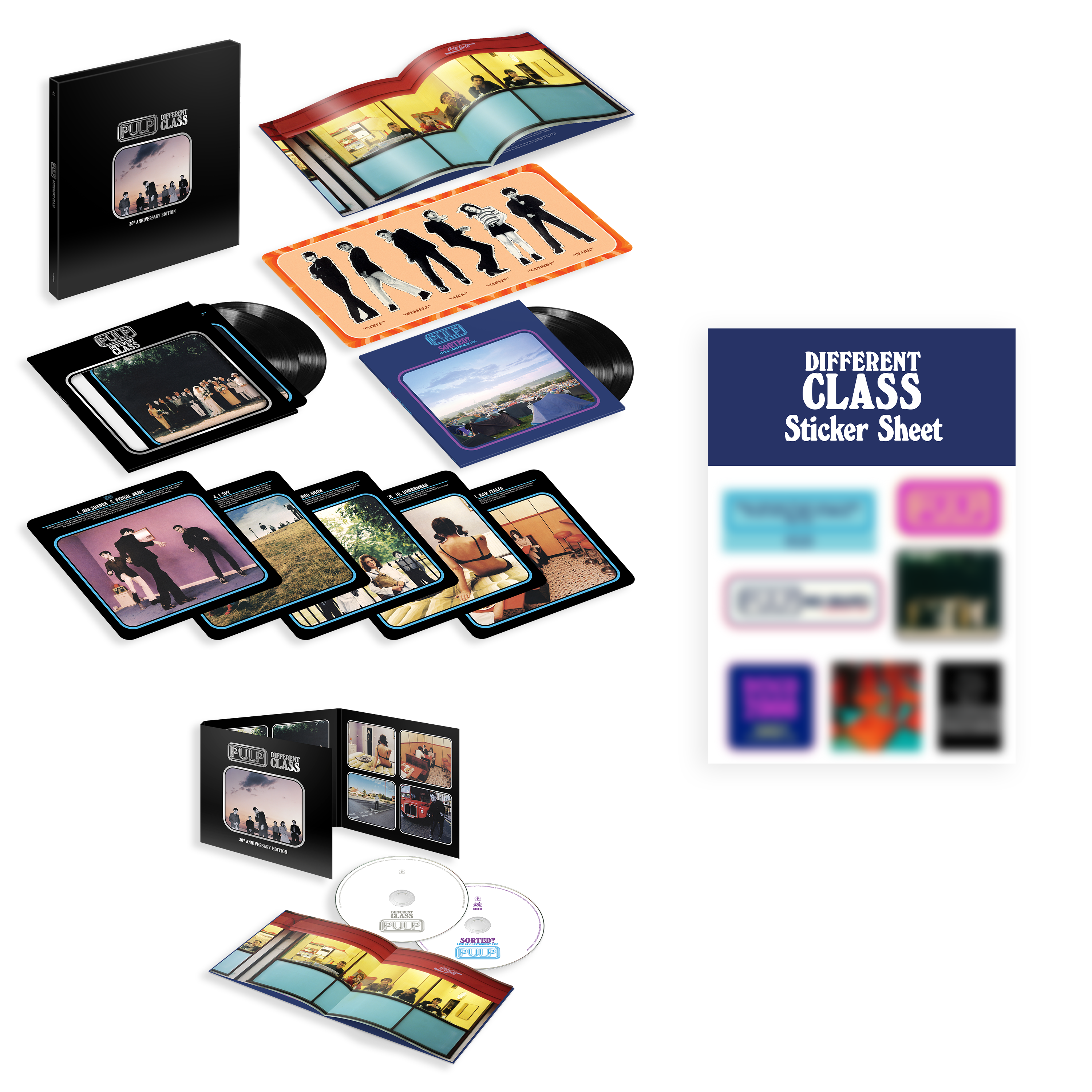 Different Class: 4LP Vinyl & 2CD & Sticker Sheet