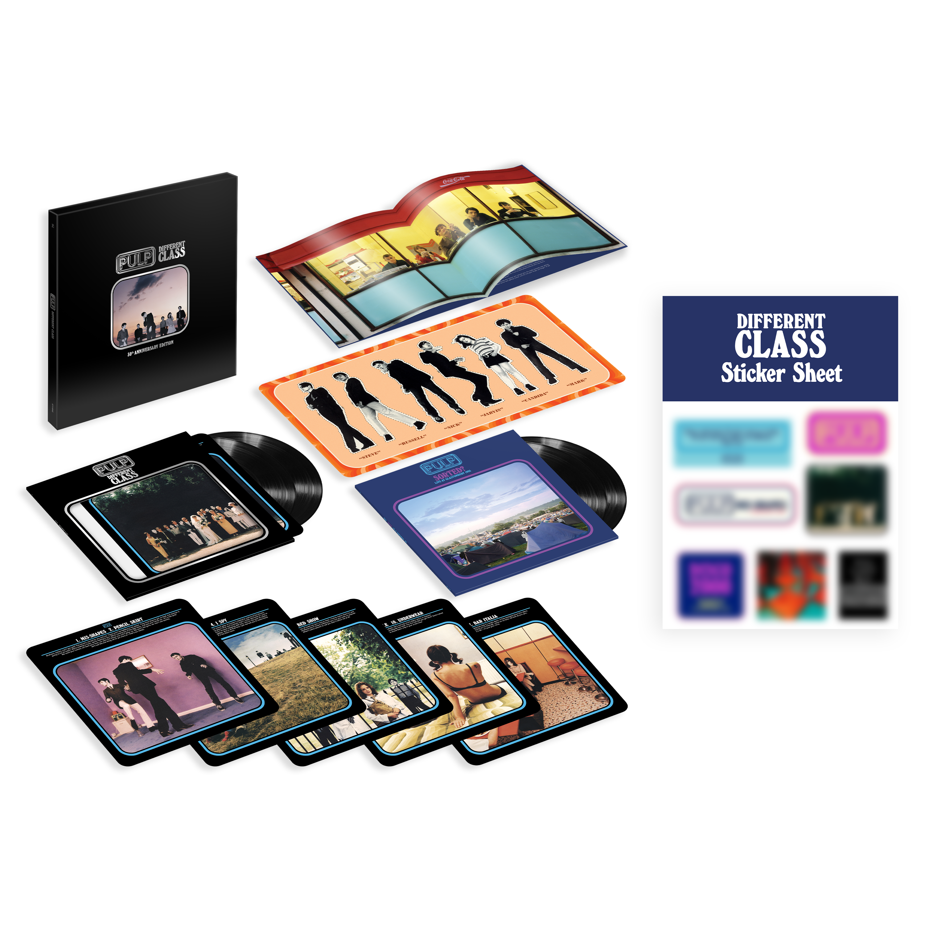 Different Class: 4LP Vinyl & Sticker Sheet