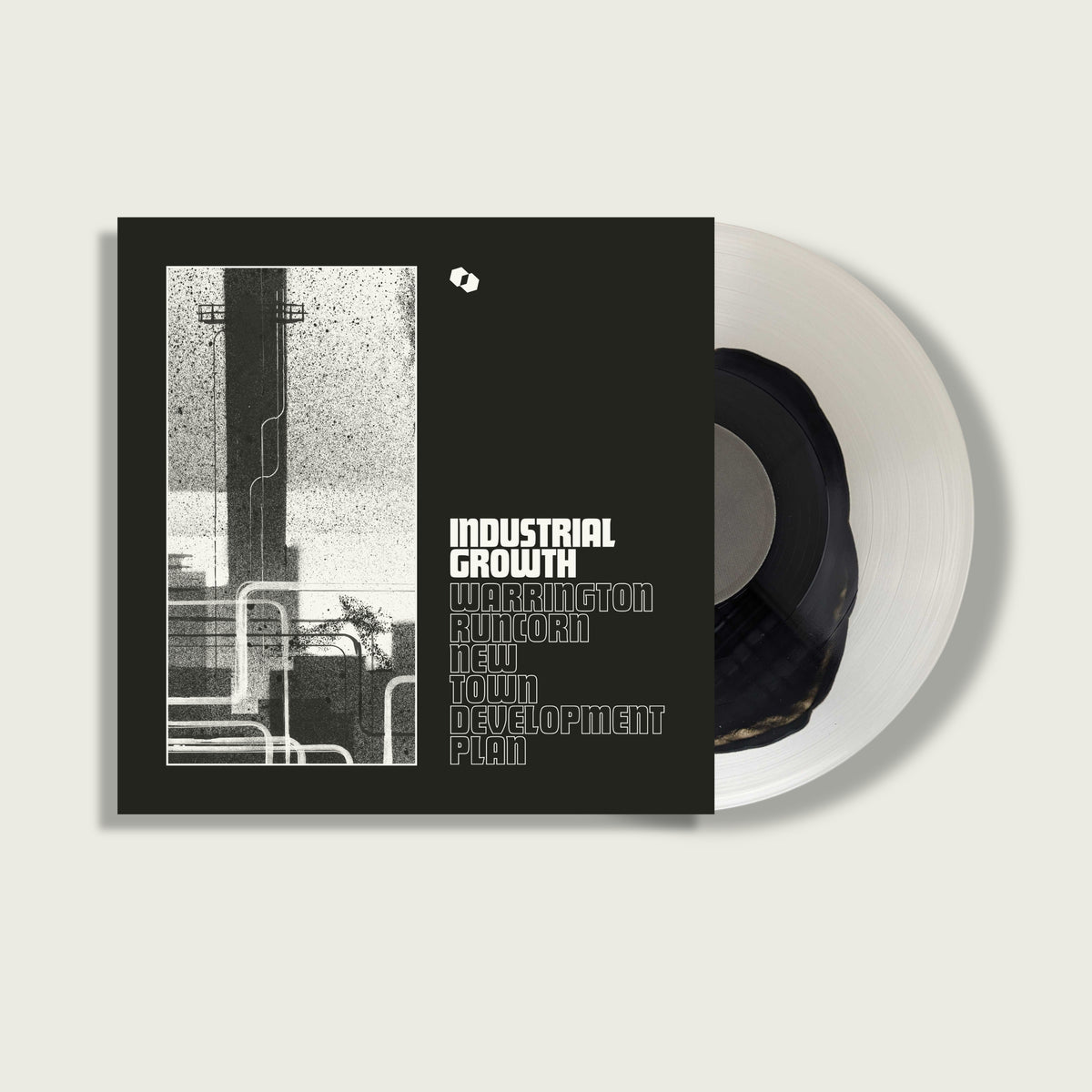 Warrington-Runcorn New Town Development Plan - Industrial Growth: Black & Clear Vinyl LP