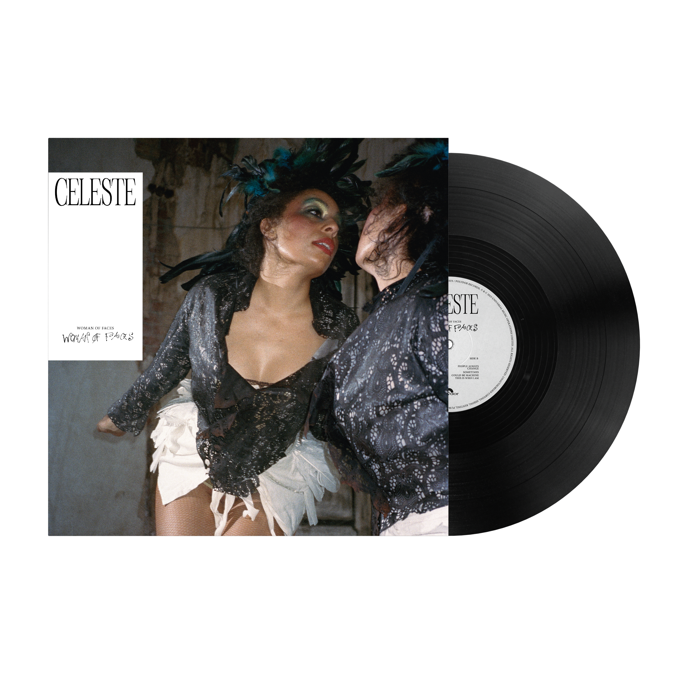 Celeste - Woman Of Faces Standard Black Vinyl