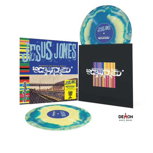 Jesus Jones - Scratched - Unreleased Rare Tracks & Remixes: Blue + Yellow Marbled Vinyl LP