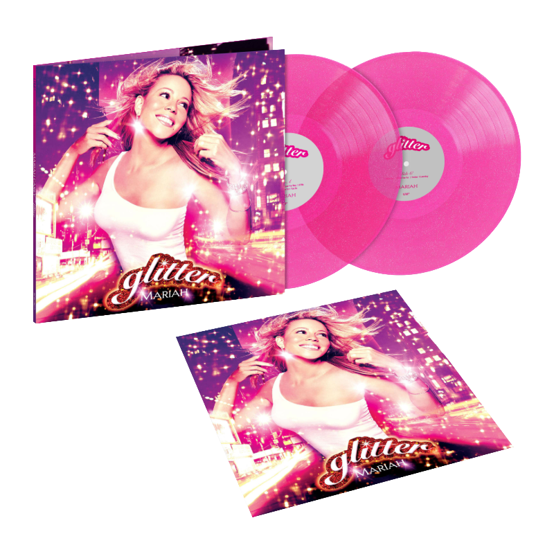 Mariah Carey - Glitter (25th Anniversary): Glittering Pink Colour Vinyl 2LP + Signed Litho
