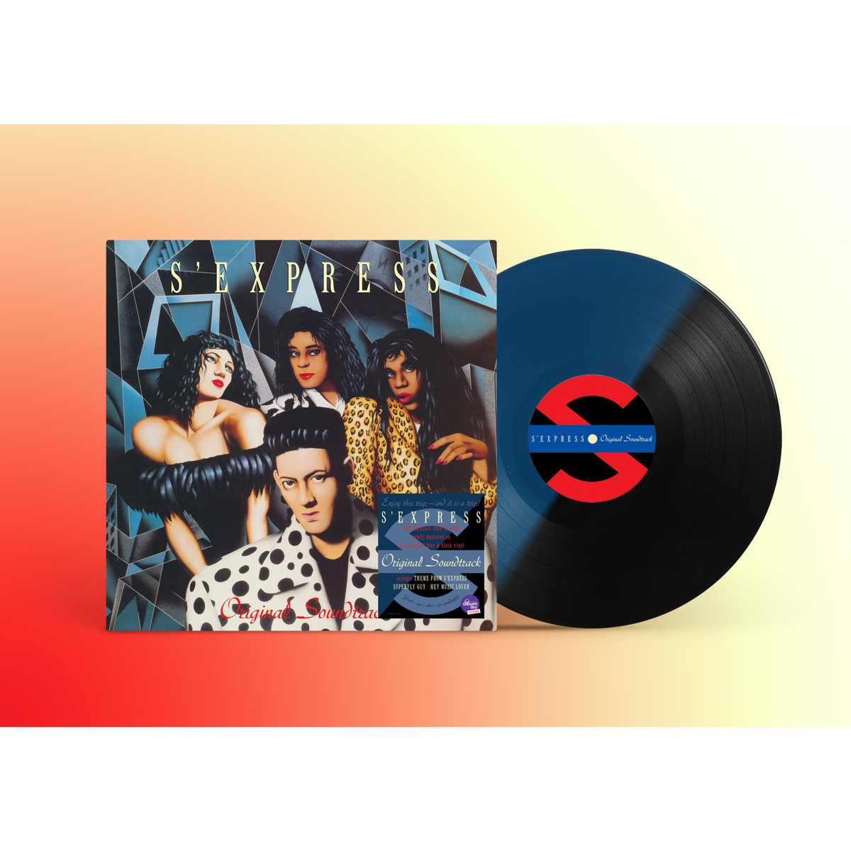 S'Express - Original Soundtrack: Half-half Black and Blue Vinyl LP [NAD26]