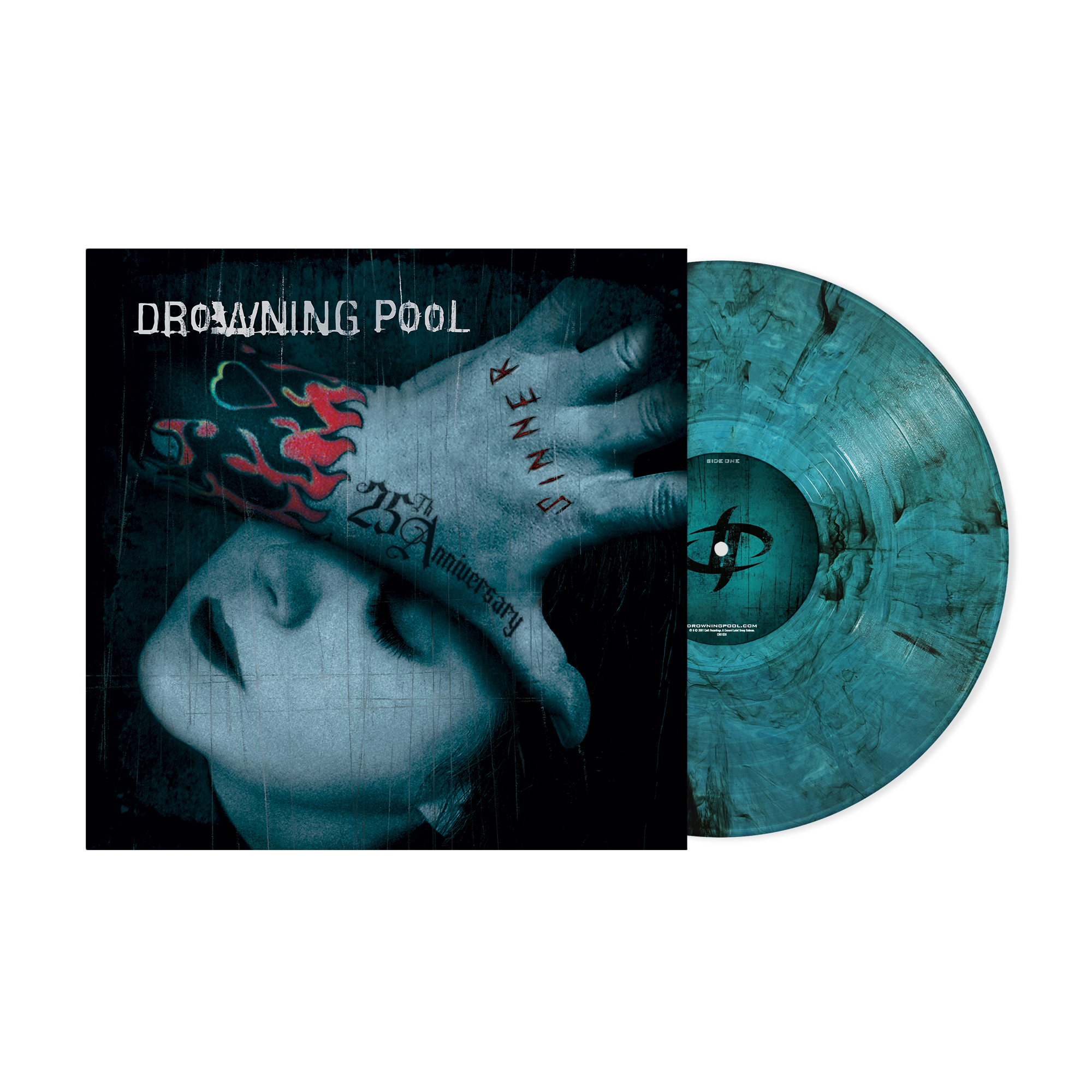 Drowning Pool - Sinner (25th Anniversary): Sea Blue Smoke Vinyl LP