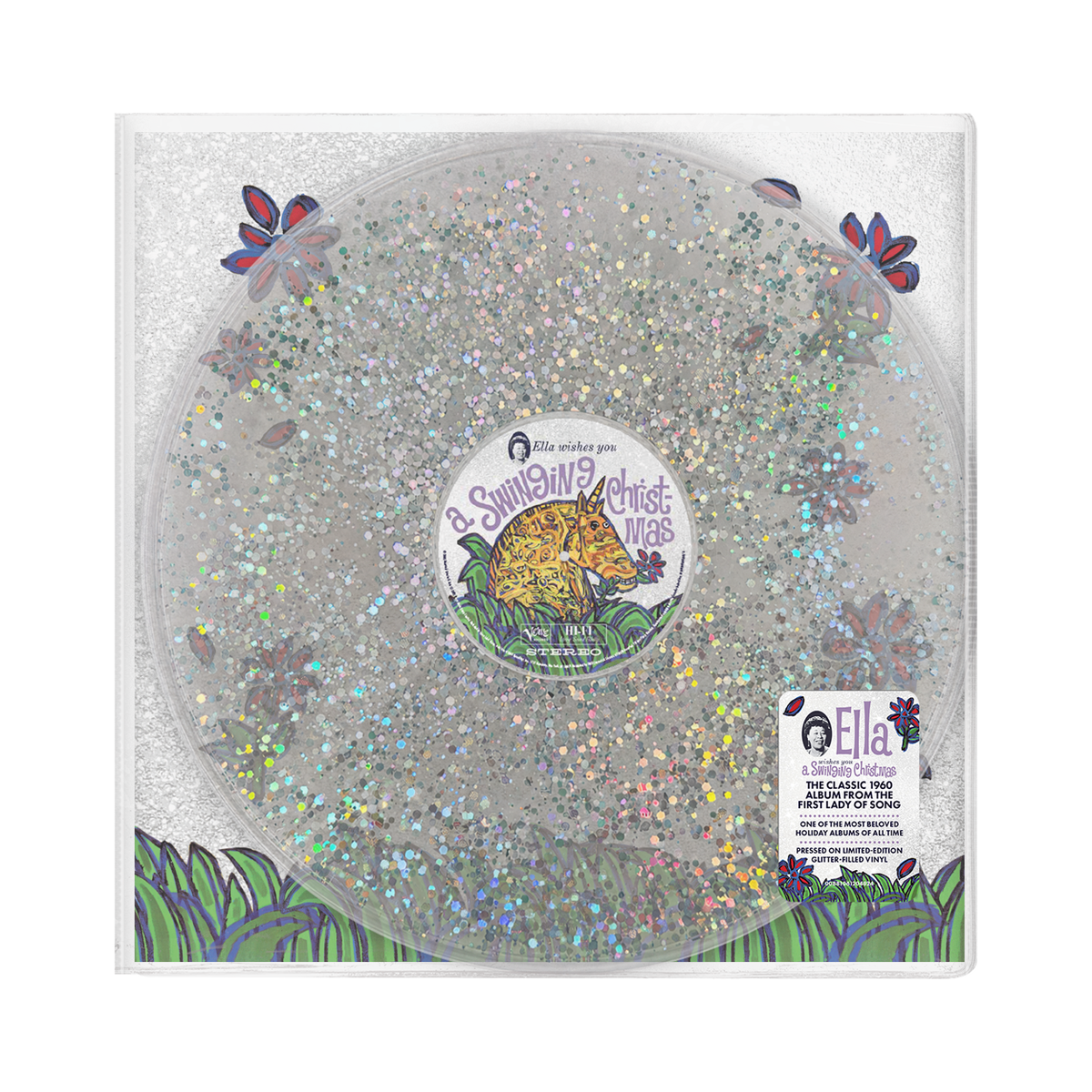 Ella Fitzgerald - Ella Wishes You A Swinging Christmas (Winter Wonderland Edition): Glitter Filled Vinyl LP