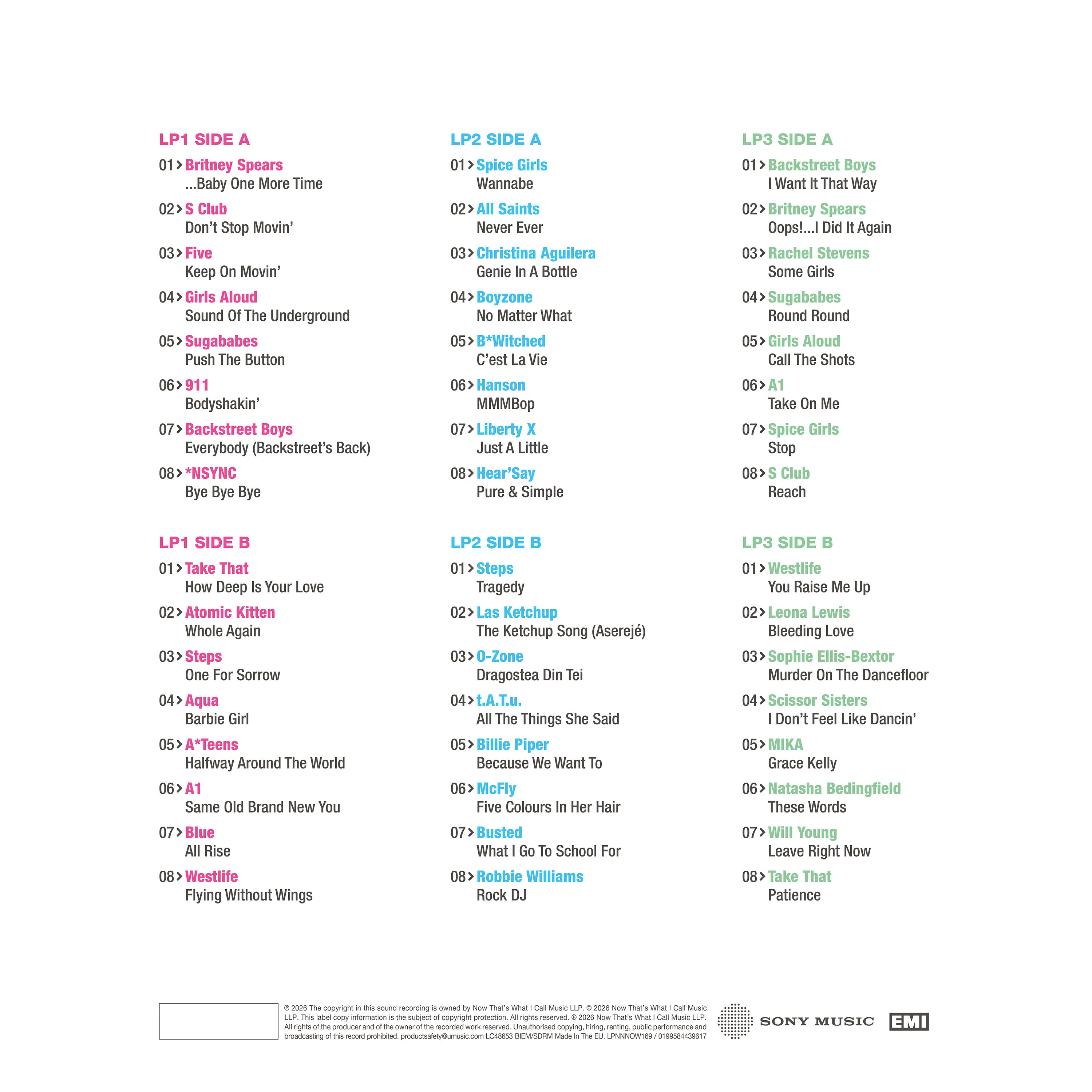 Various Artists - NOW That's What I Call An Era - ONE MORE TIME: 1996-2007 (3LP)