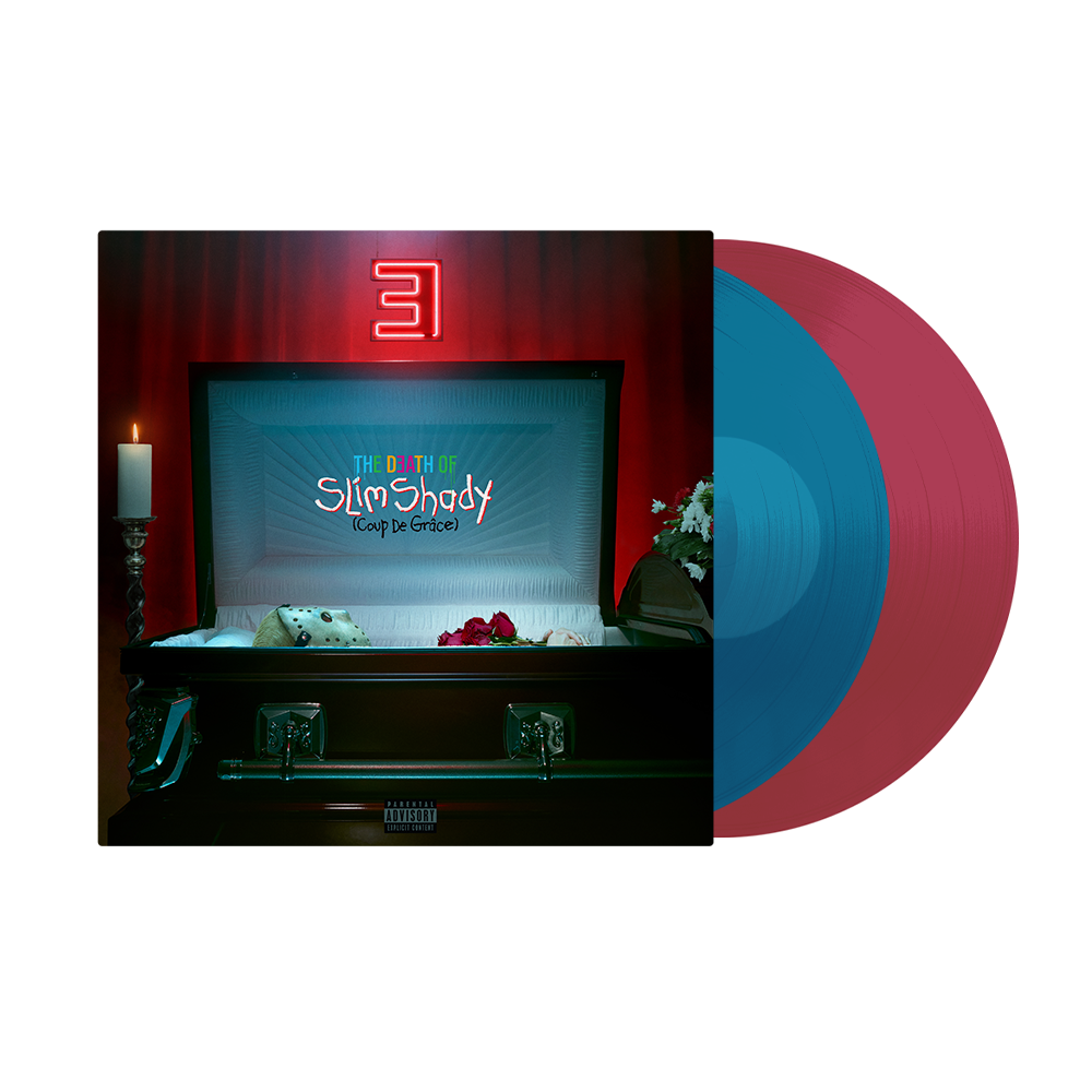 Eminem - The Death of Slim Shady (Coup De Grâce): Limited Sea Blue & Ruby Red Transparent Vinyl 2LP