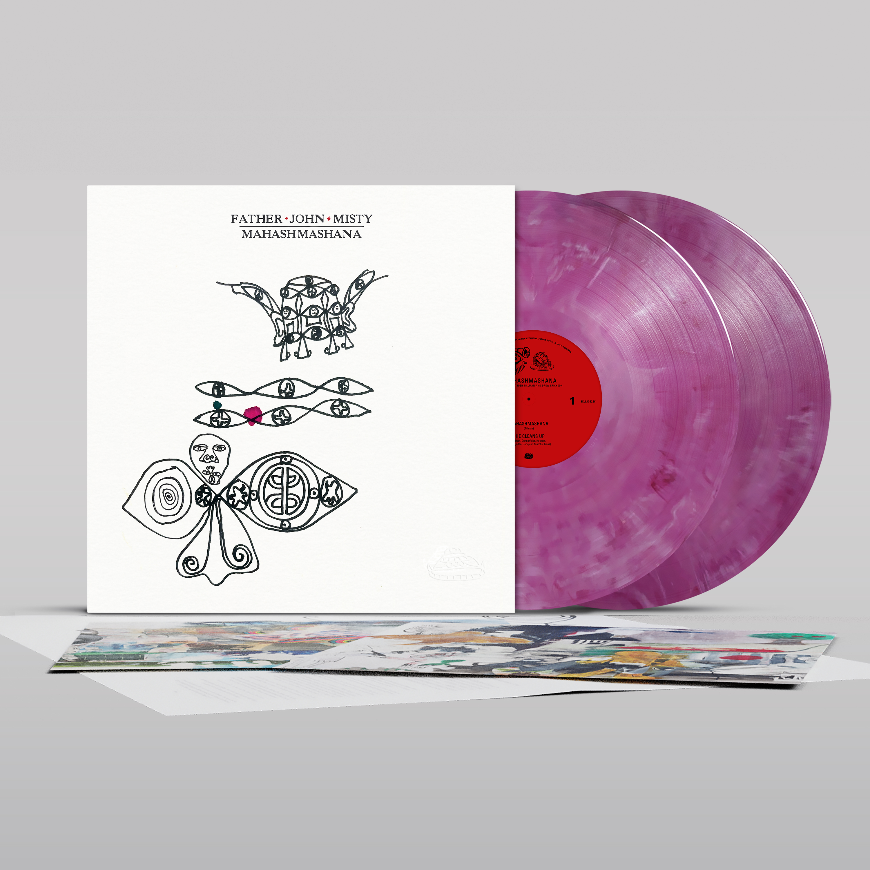 Father John Misty - Mahashmashana: Limited Dark Red & Silver Marble 2LP