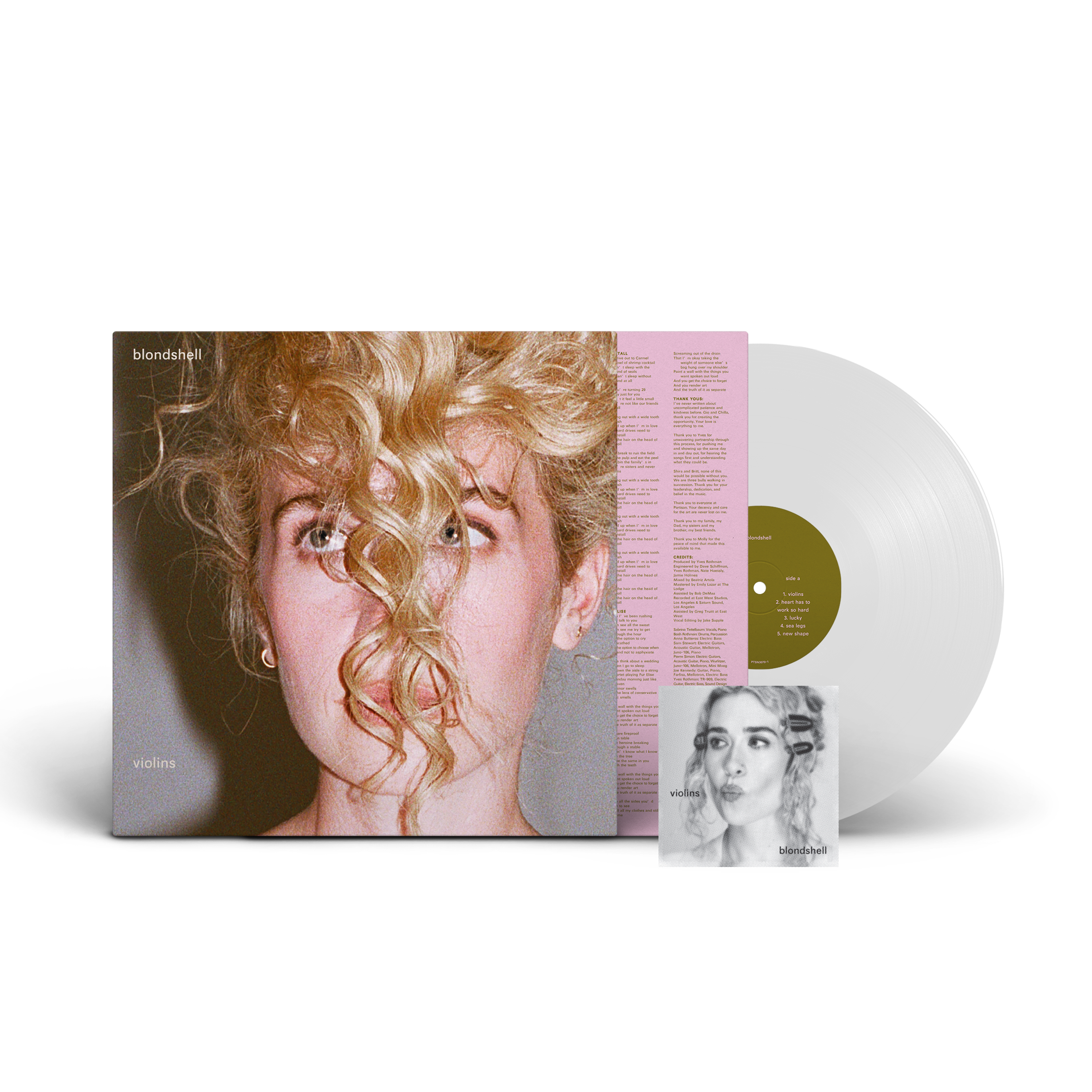 Blondshell - Violins: Clear Vinyl LP