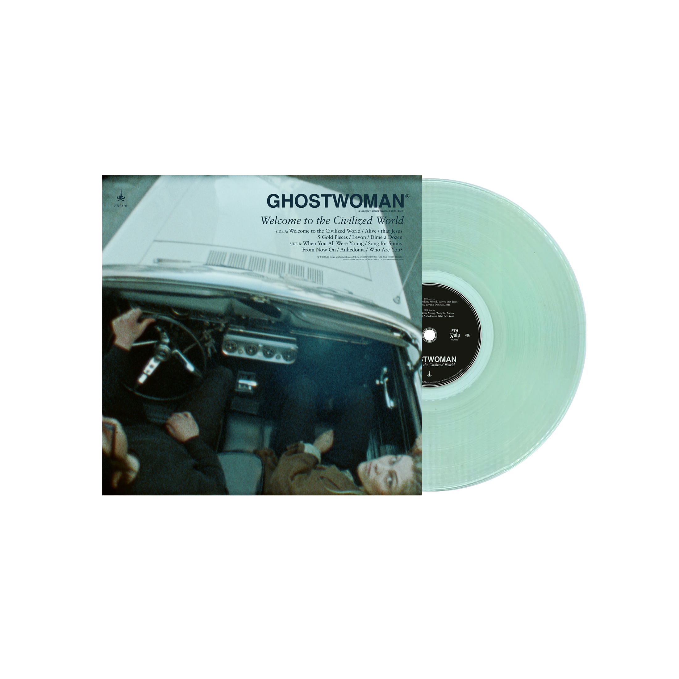Ghostwoman - Welcome to the Civilized World: Coke Bottle Clear vinyl LP