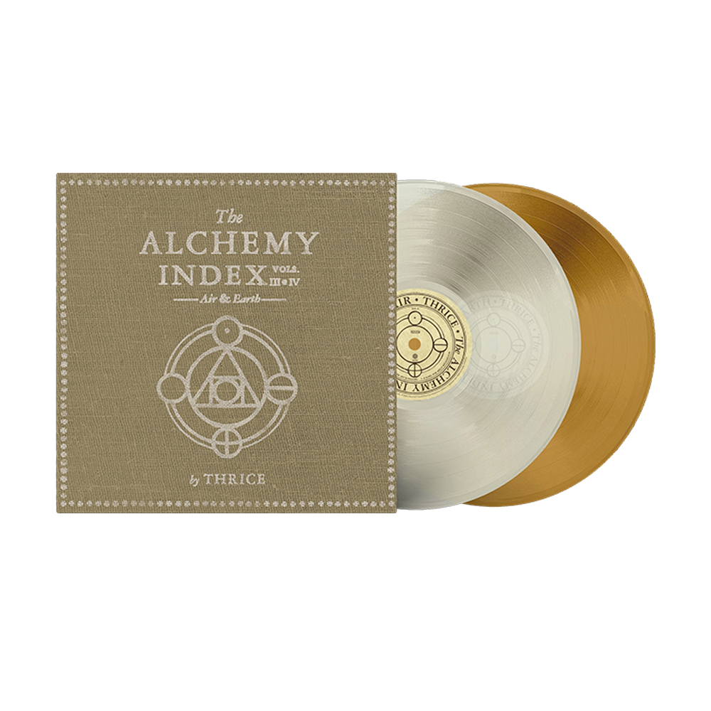 THRICE - The Alchemy Index Vols. III & IV: Air & Earth: Translucent Milky Clear & Tan 2LP