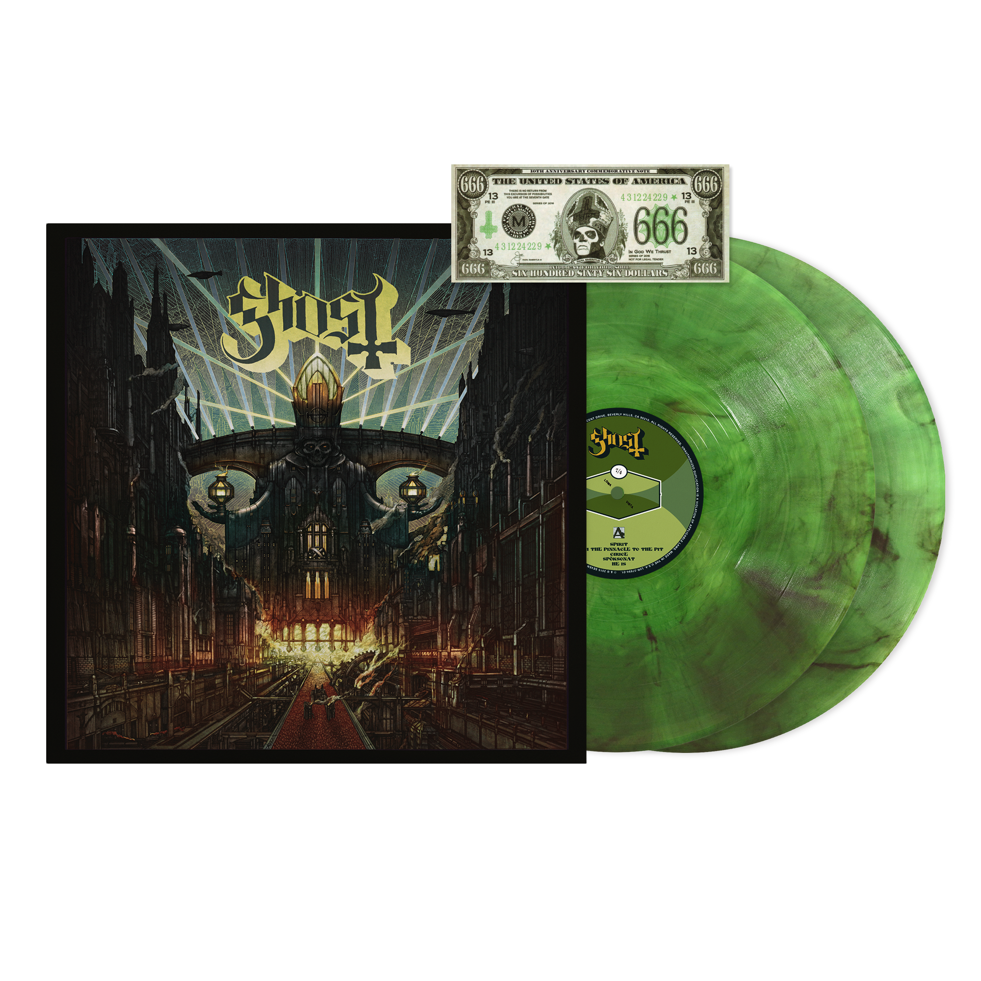 Ghost - Meliora Deluxe: Green Smoke Vinyl 2LP [NAD 2025]