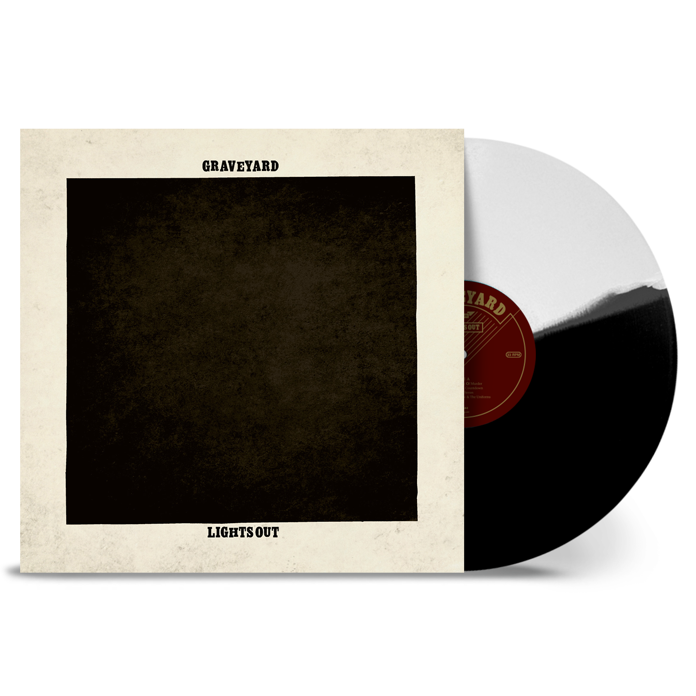 Graveyard - Lights Out: Limited Black + White Split Vinyl LP