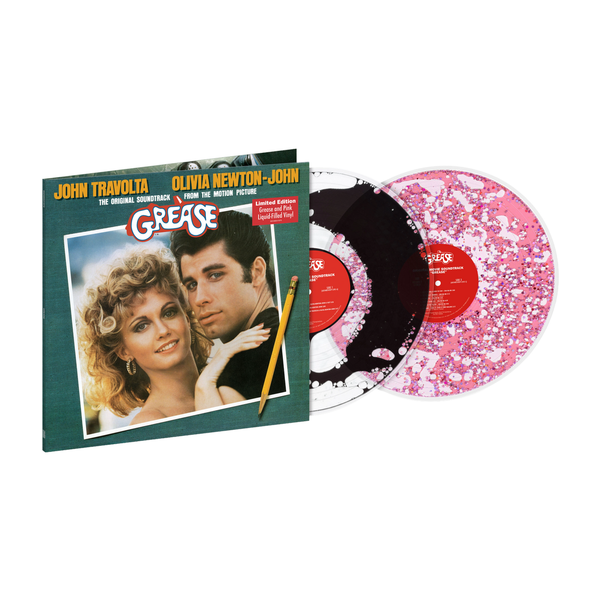 Various Artists - Grease (Original Soundtrack): Grease & Sparkling Pink Liquid-Filled Exclusive Vinyl 2LP