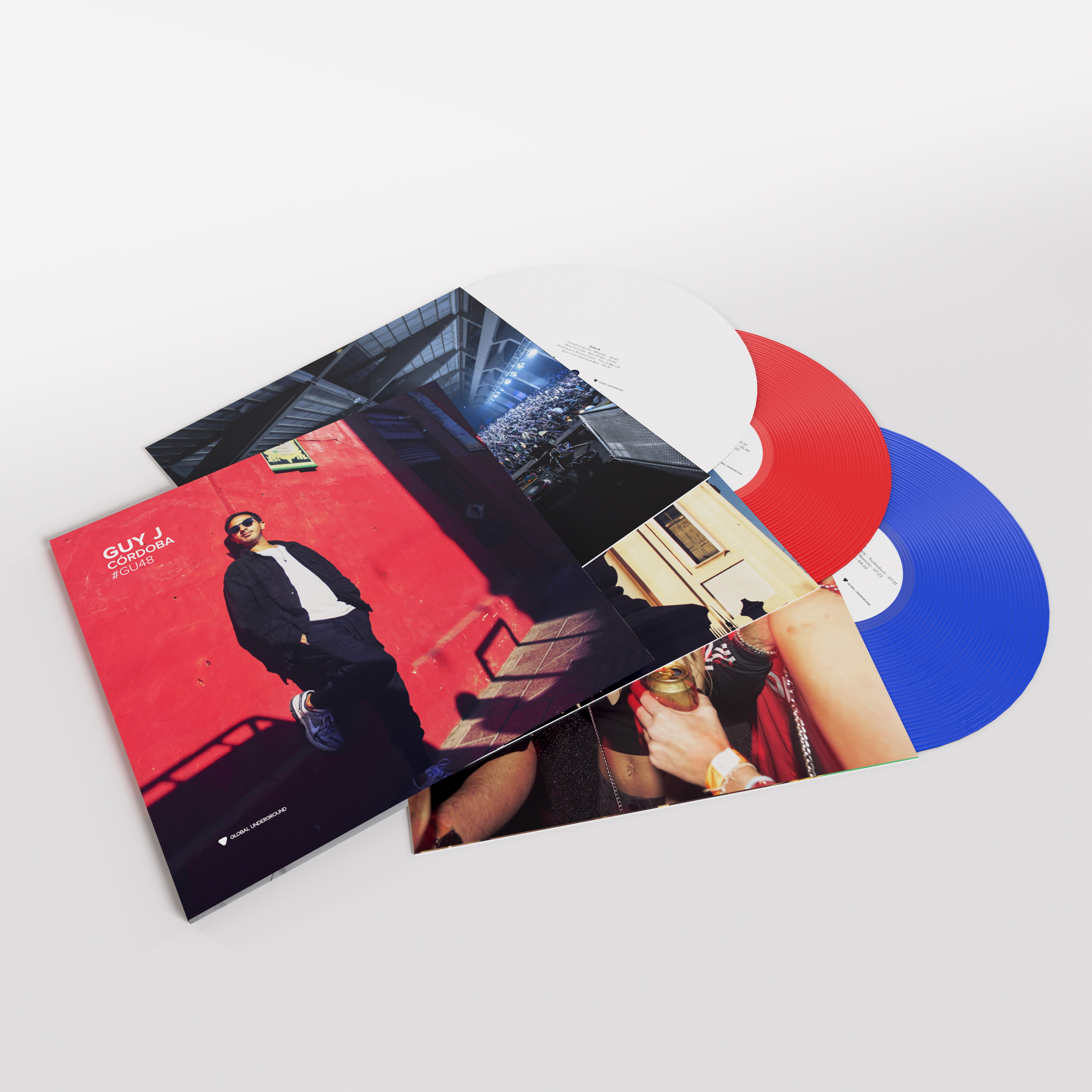 GUY J - Global Underground #48: Guy J - Cordoba: Red, White & Blue Vinyl 3LP