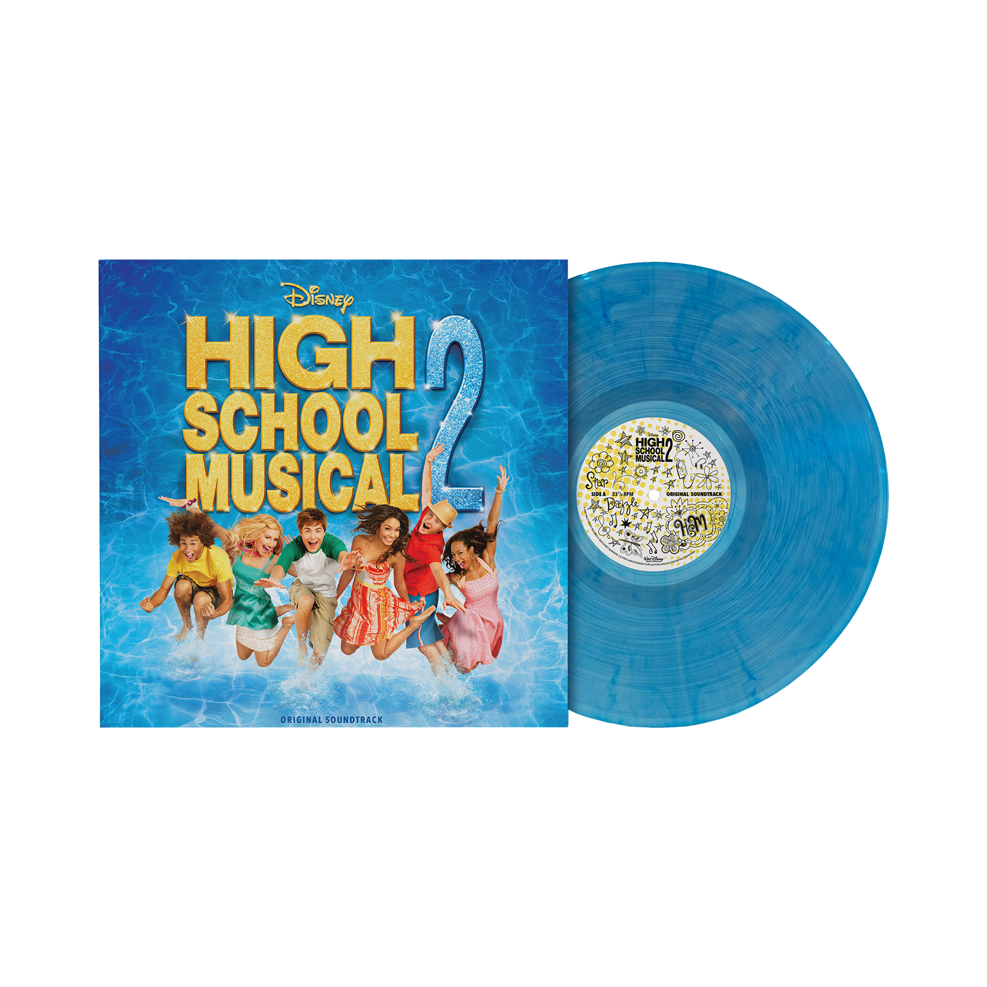 High School Musical Cast, Disney - High School Musical 2: Sky Blue Vinyl LP