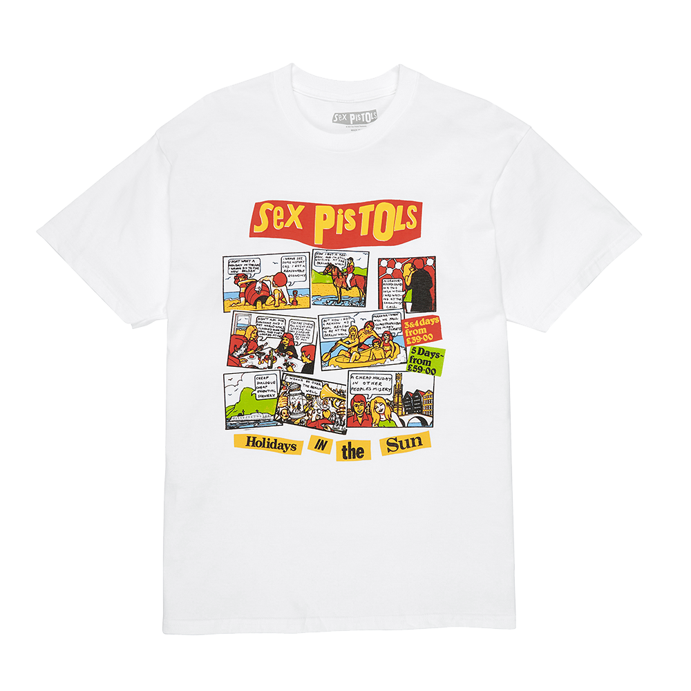 Sex Pistols - Holidays in the Sun White T-Shirt