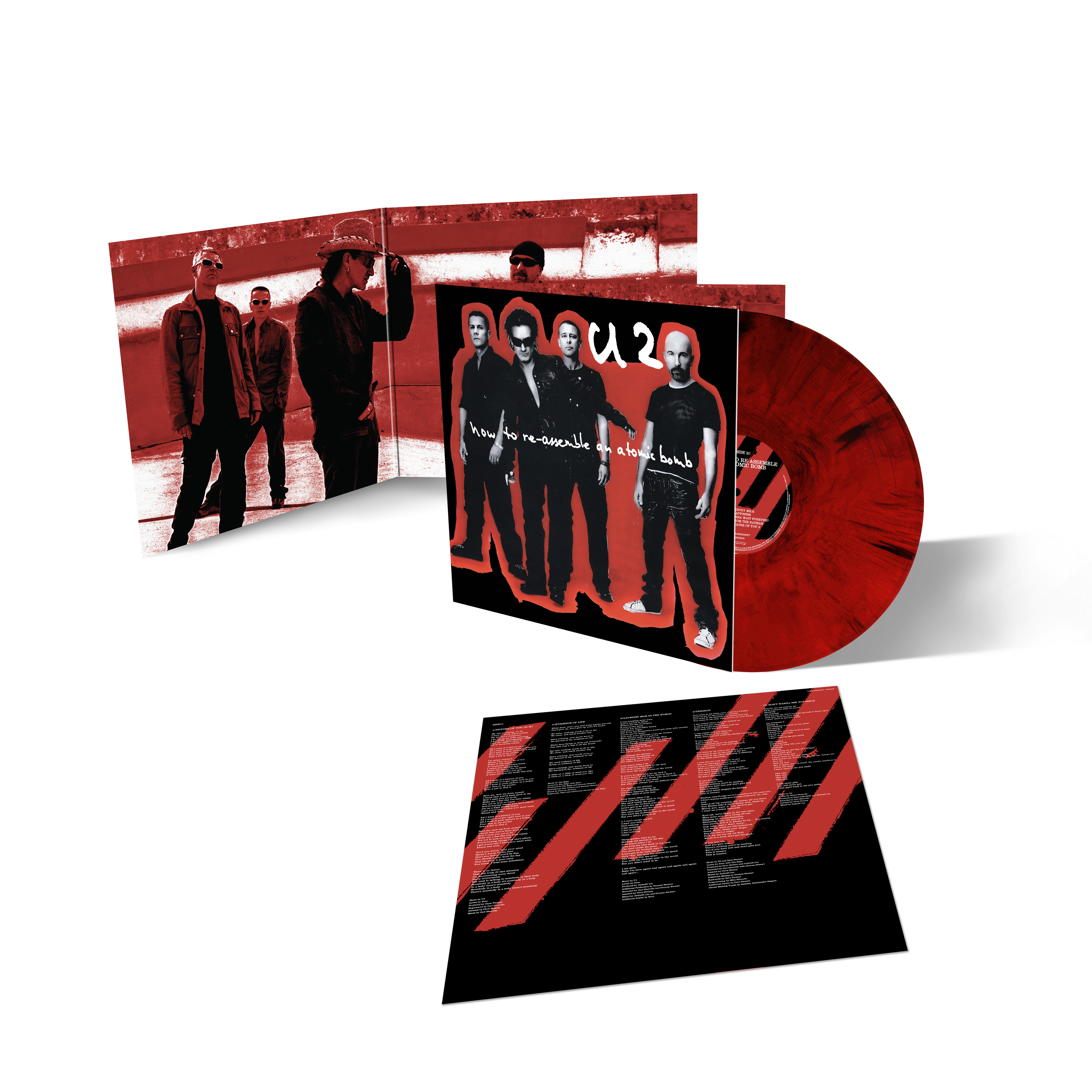 U2 - How To Re-Assemble An Atomic Bomb: Gatefold Red & Black Marble Vinyl LP