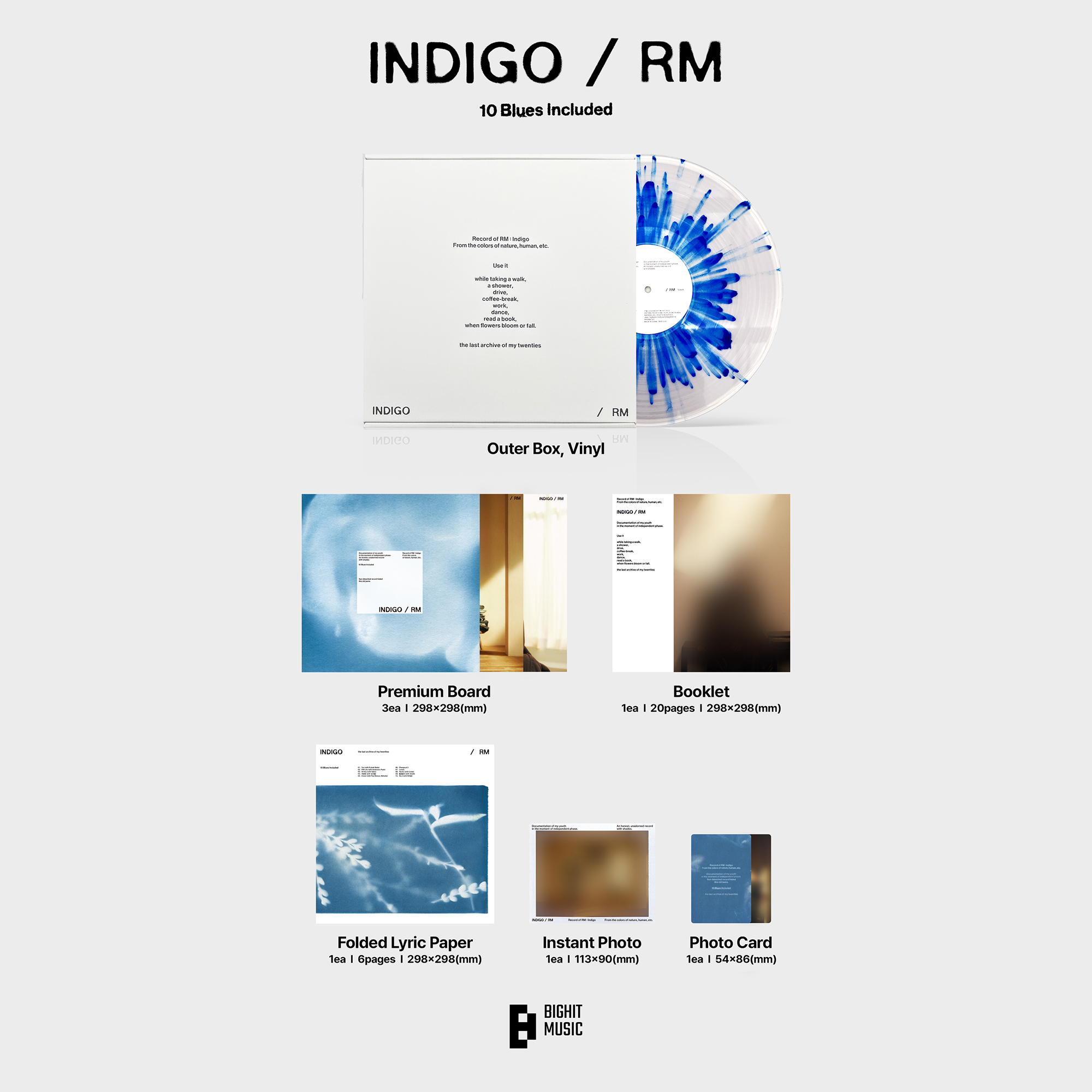 RM (BTS) - RM (BTS) - Indigo: Vinyl LP - The Sound of Vinyl RM (BTS) - RM (BTS) - Indigo: Vinyl LP - The Sound of Vinyl