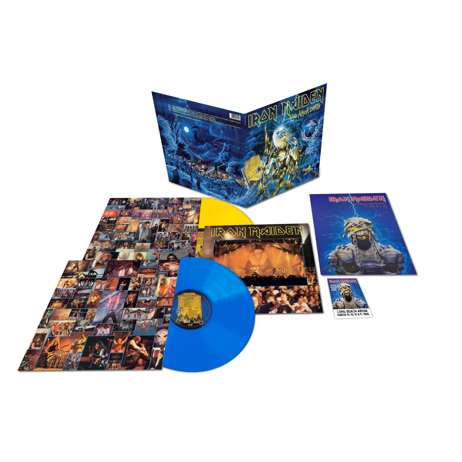 Live After Death: 40th Anniversary Collectors Edition Blue & Yellow Vinyl 2LP
