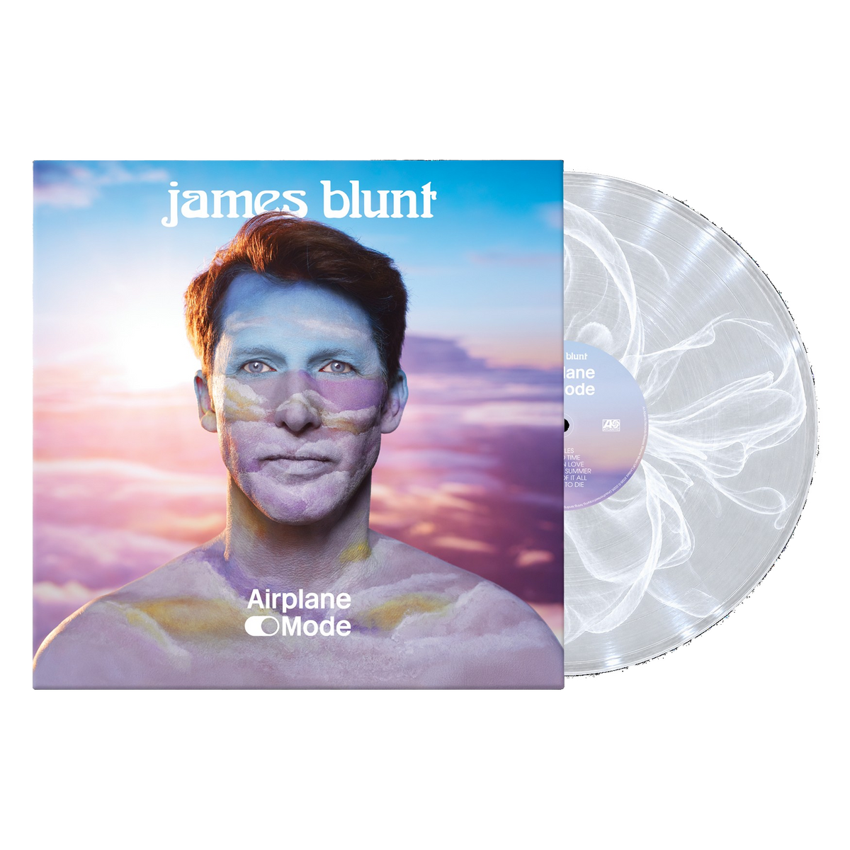 James Blunt - Airplane Mode: Clear & White Inkplosion EcoVinyl LP