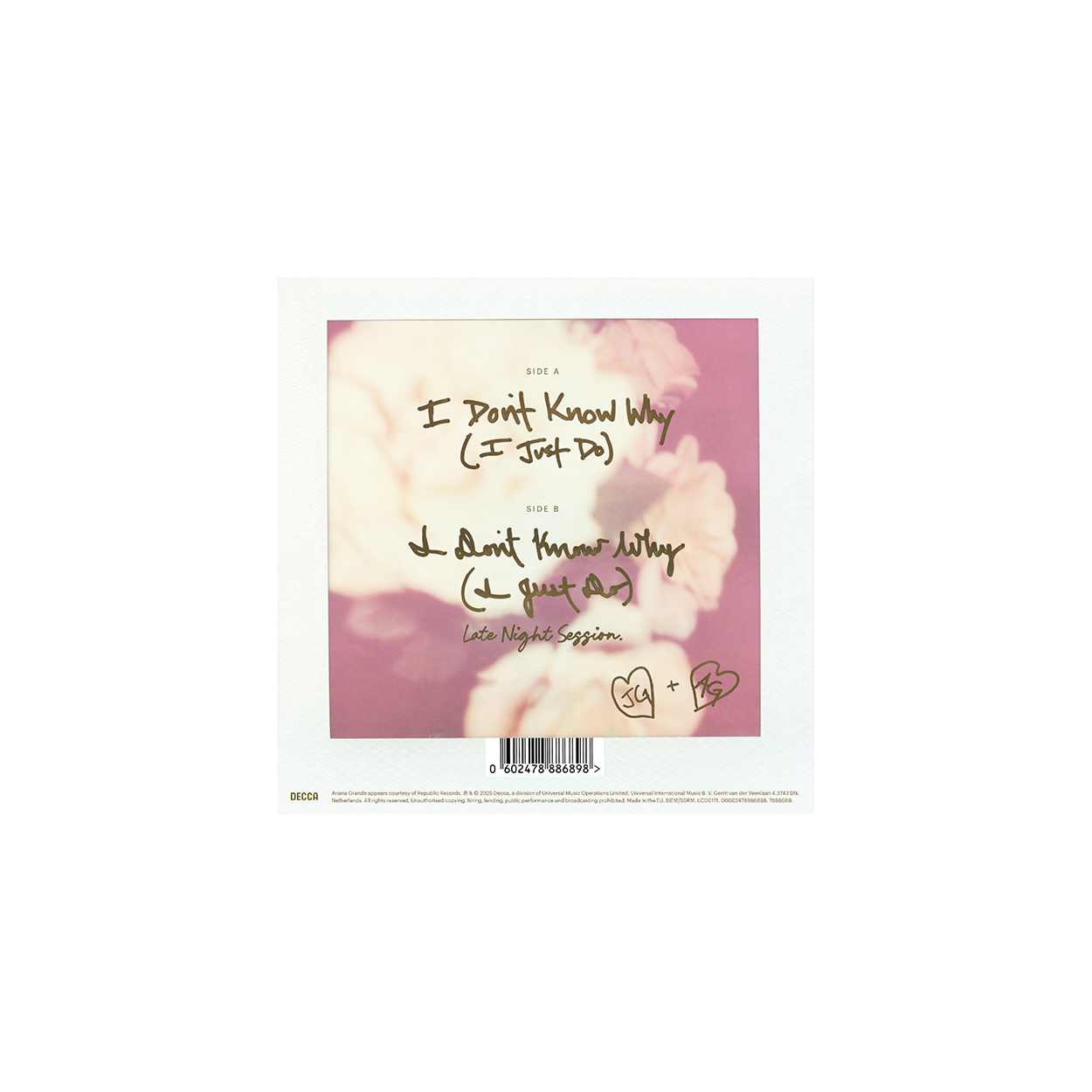 Ariana Grande, Jeff Goldblum - I Don't Know Why (I Just Do) - 7" Single
