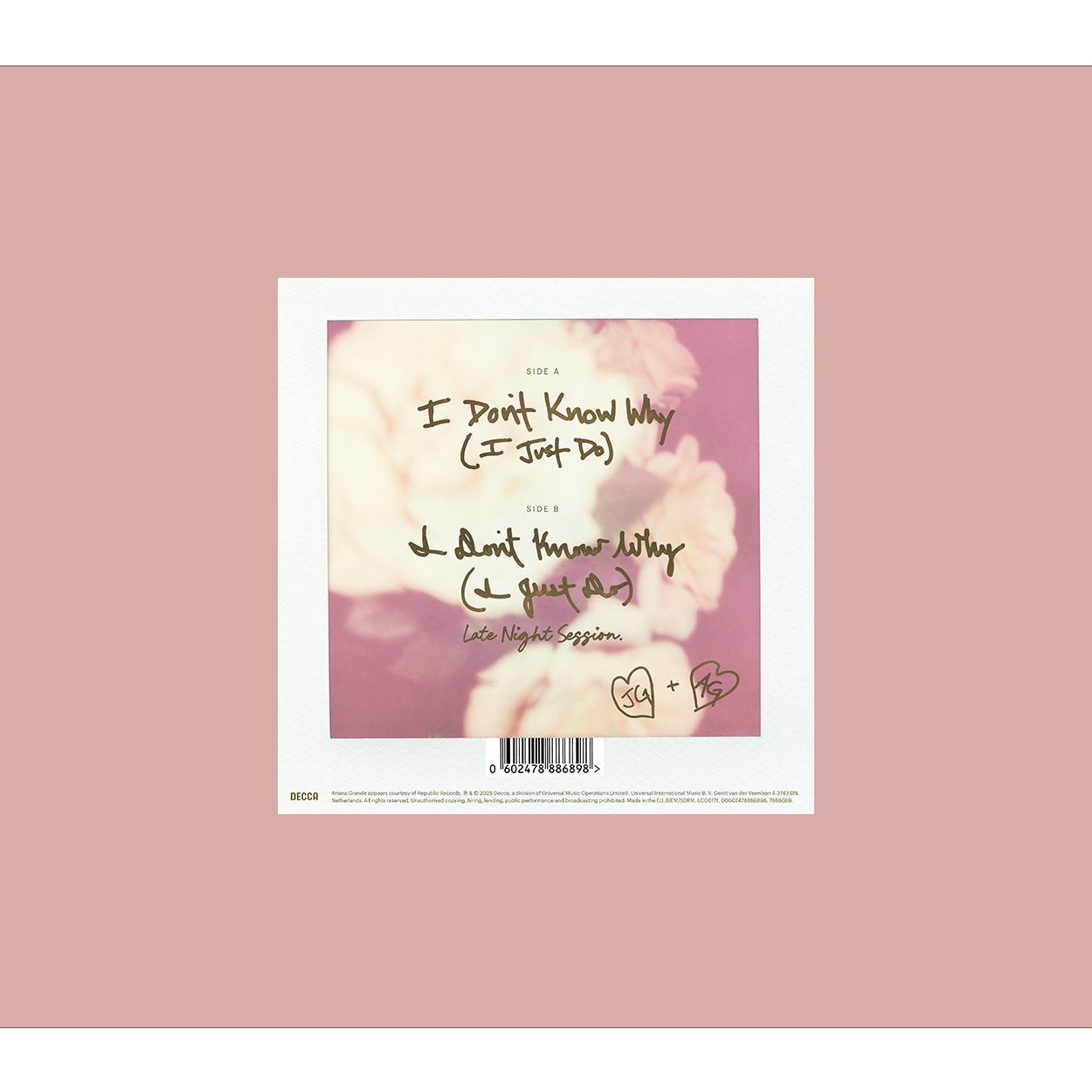 Jeff Goldblum And The Mildred Snitzer Orchestra, Ariana Grande - I Don't Know Why (I Just Do) - 7" Single