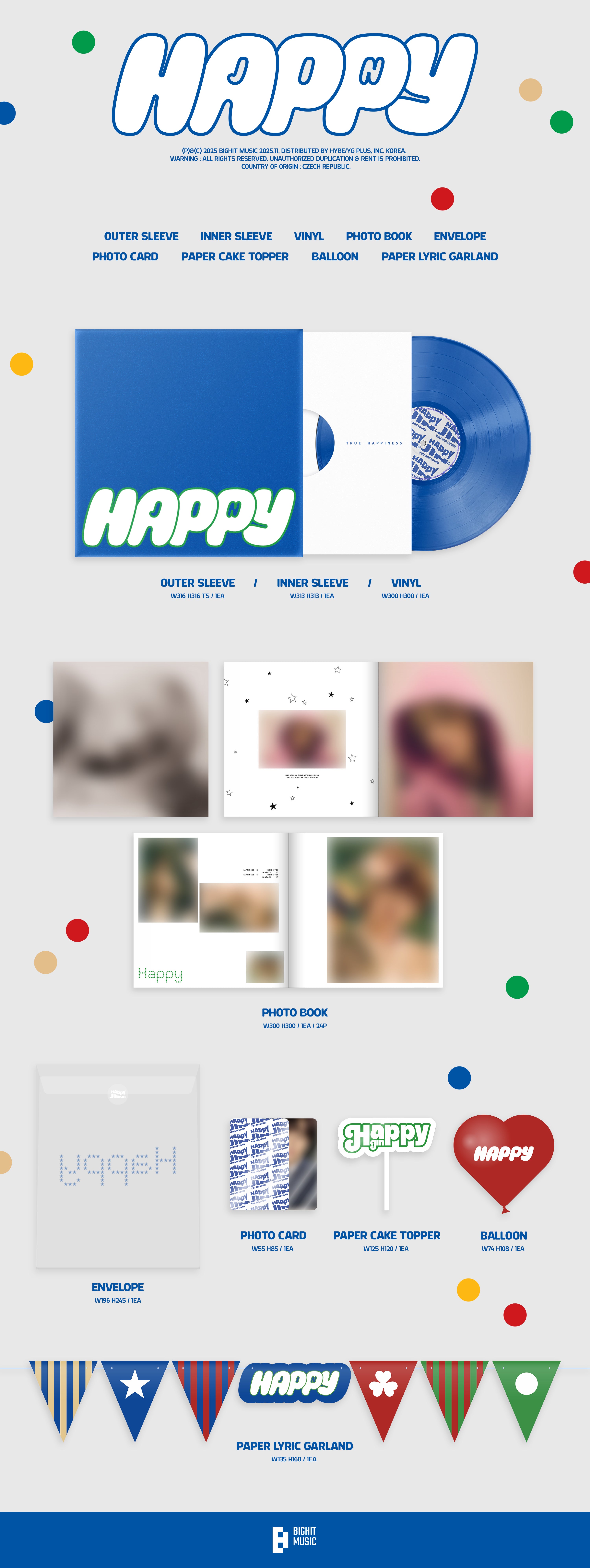 Jin (BTS) - Happy Vinyl