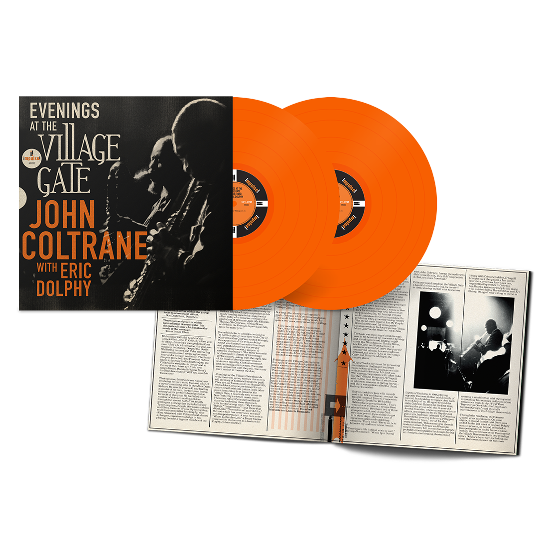 John Coltrane - Evenings At The Village Gate - John Coltrane with Eric Dolphy: Exclusive Orange Vinyl 2LP
