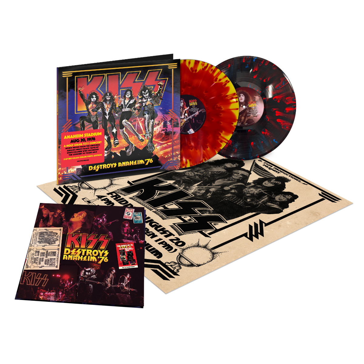 Kiss - KISS Destroys Anaheim '76 2LP Colour