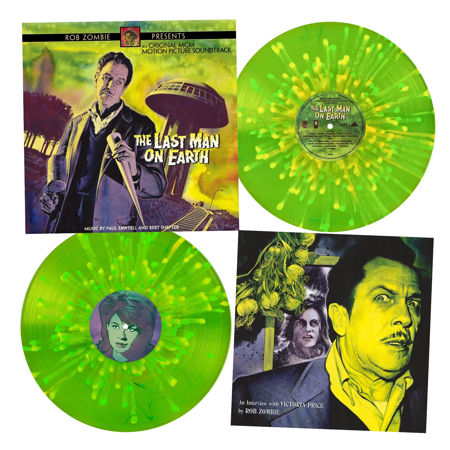 Paul Sawtell, Bert Shefter - The Last Man On Earth (OST): Limited 'Three Colour Pour' Vinyl 2LP