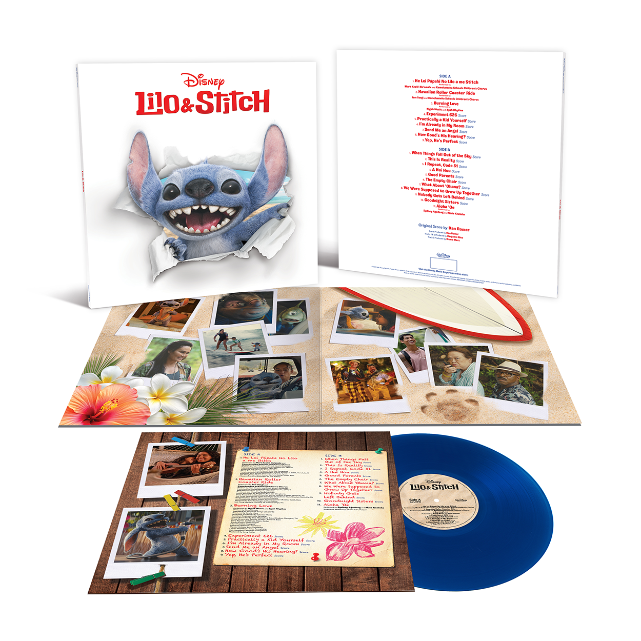 Mark Keali'i Ho'omalu, Iam Tongi, Dan Romer - Lilo & Stitch OST: Translucent Blue Vinyl LP