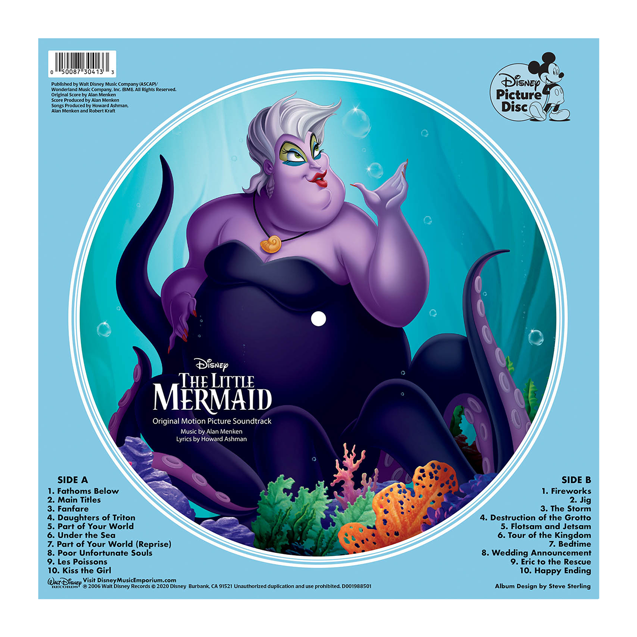 Various Artists - The Little Mermaid: Picture Disc Vinyl LP