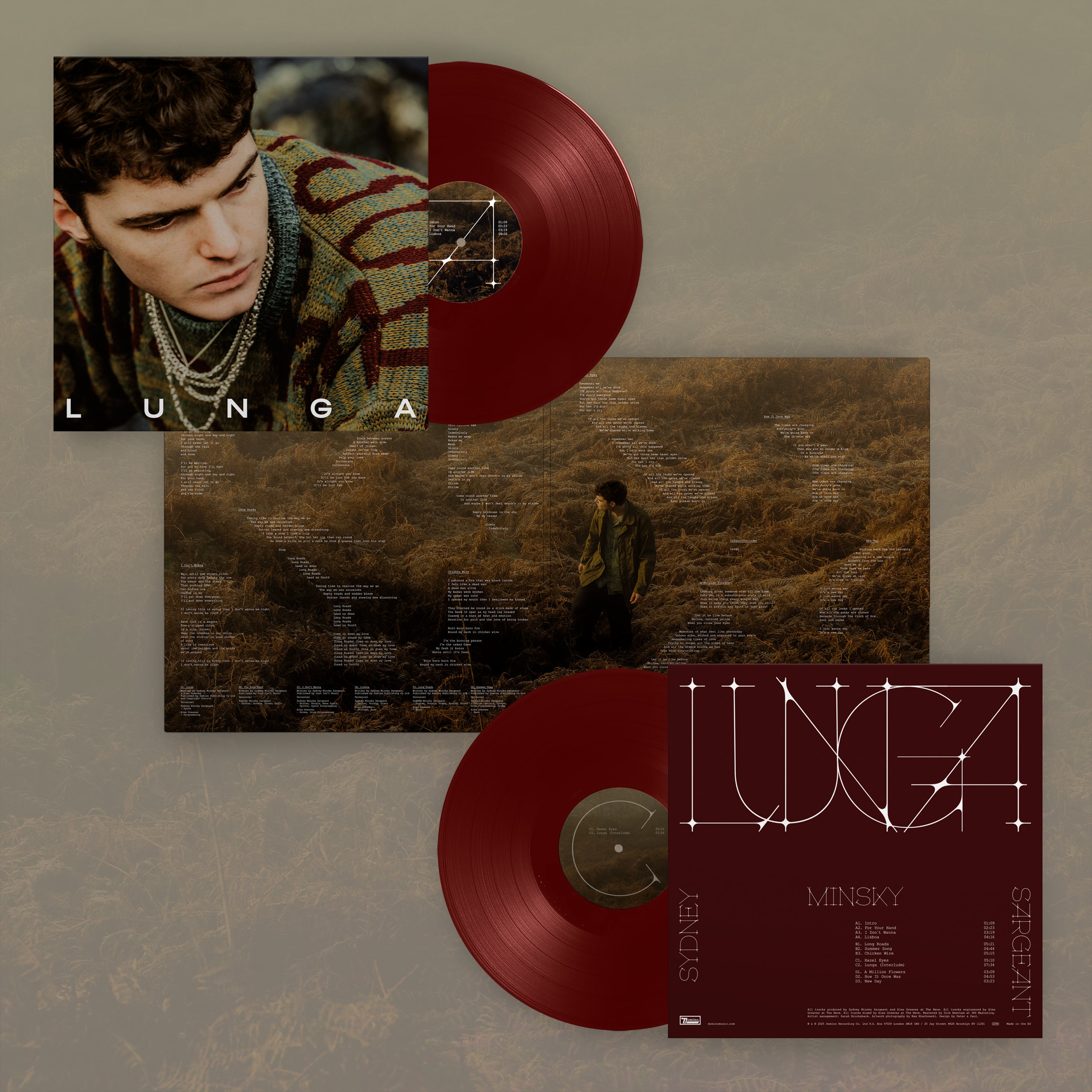 Sydney Minsky Sargeant - Lunga: Gatefold Oxblood Red BioVinyl LP