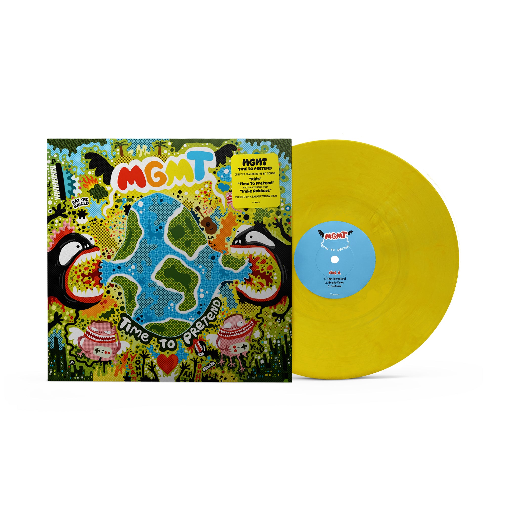 MGMT - Time to Pretend: Banana Yellow Vinyl LP