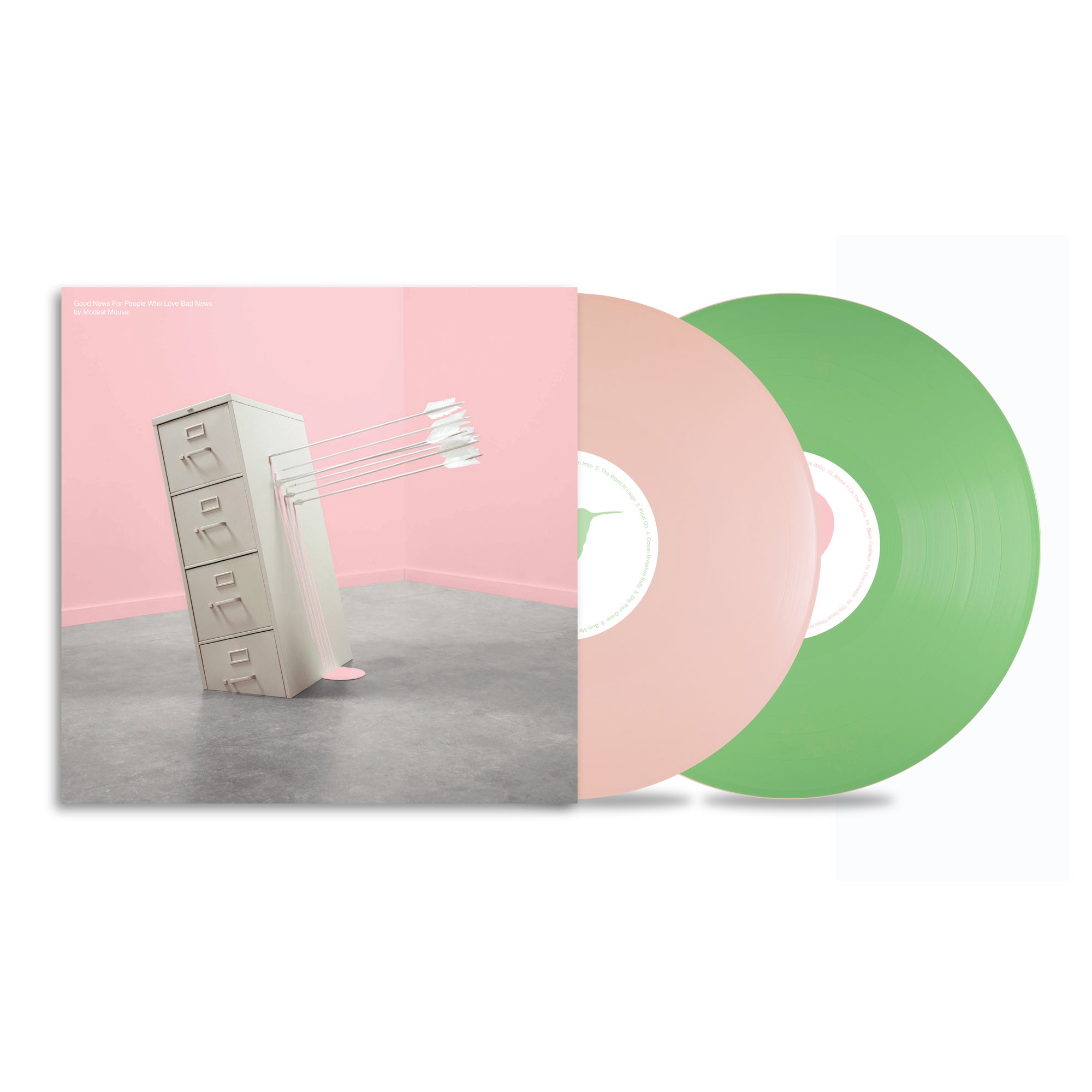 Modest Mouse - Good News For People Who Love Bad News (20th Anniversary): Deluxe Baby Pink & Spring Green Vinyl 2LP