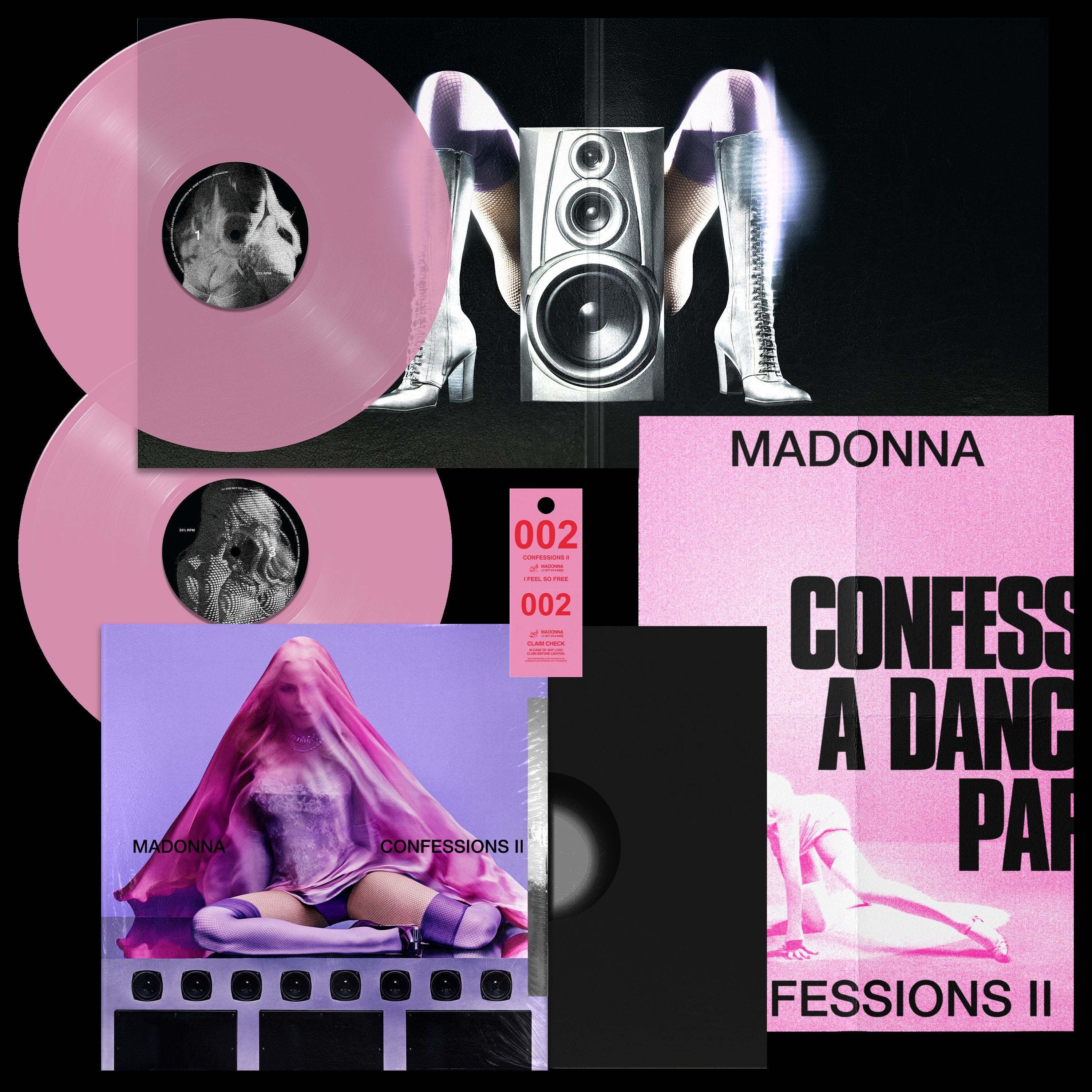 Madonna - CONFESSIONS II: Translucent Pink Vinyl 2LP
