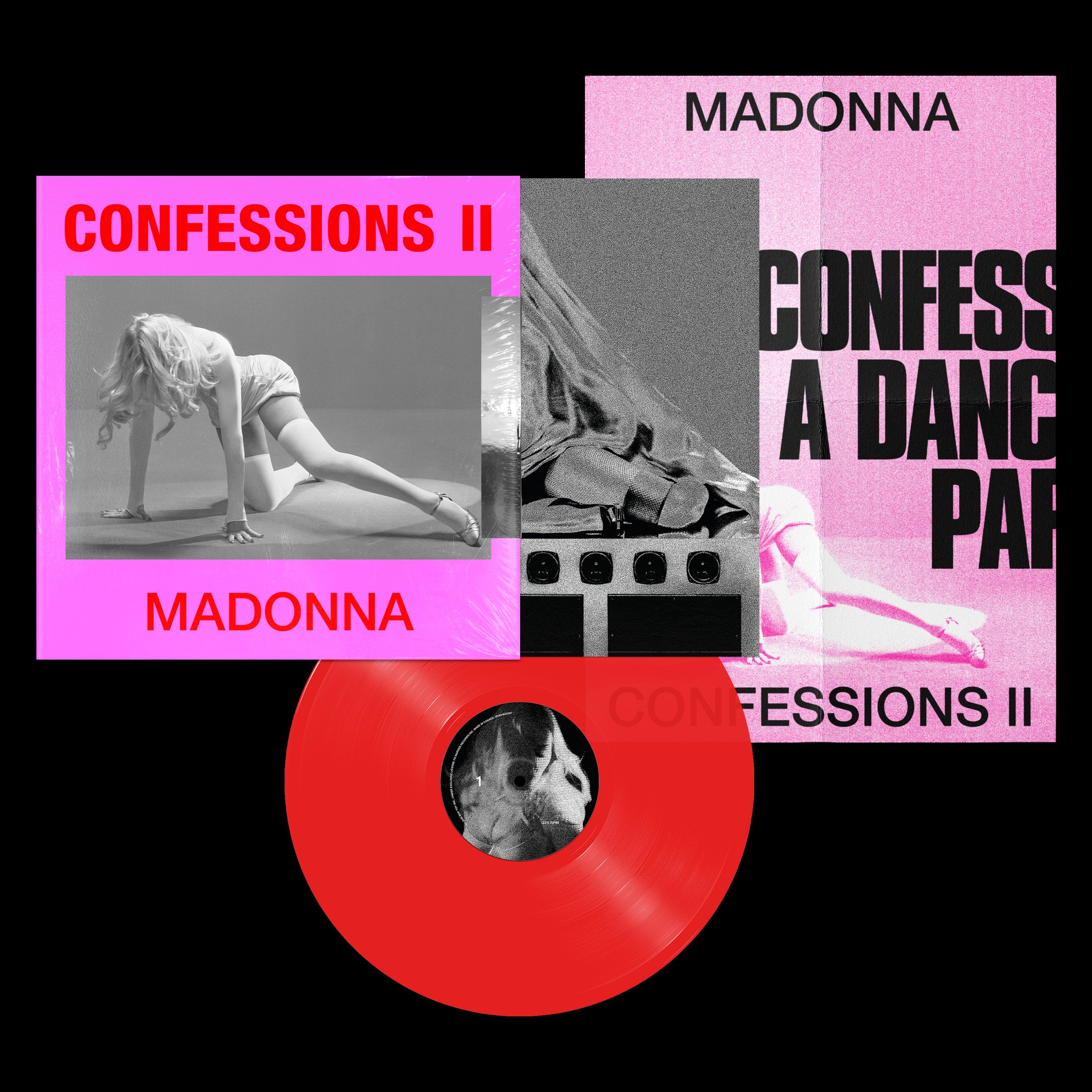 Madonna - CONFESSIONS II: Translucent Red Vinyl LP
