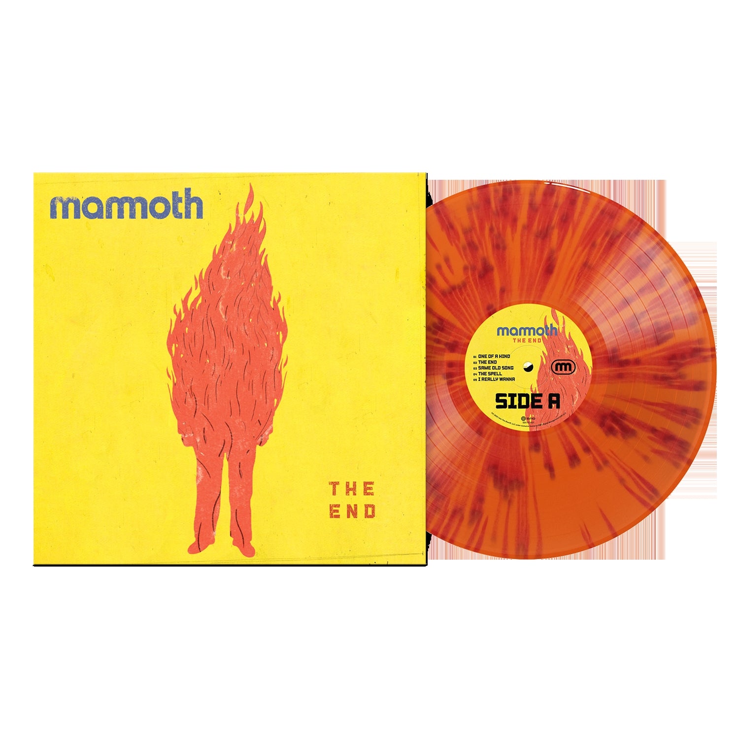 Mammoth - The End: Orange with Red Splatter Vinyl LP