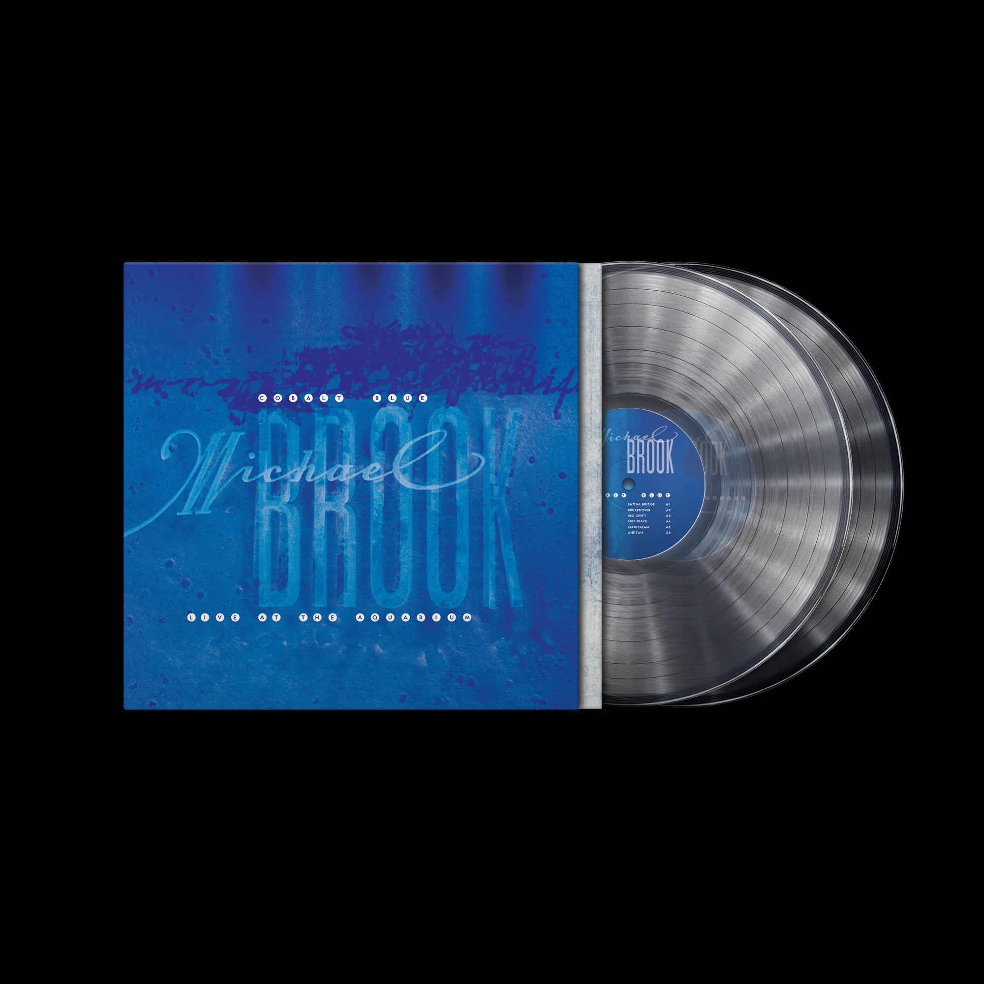 Michael Brook - Cobalt Blue & Live at the Aquarium (2026 Remaster): Crystal Clear Vinyl 2LP