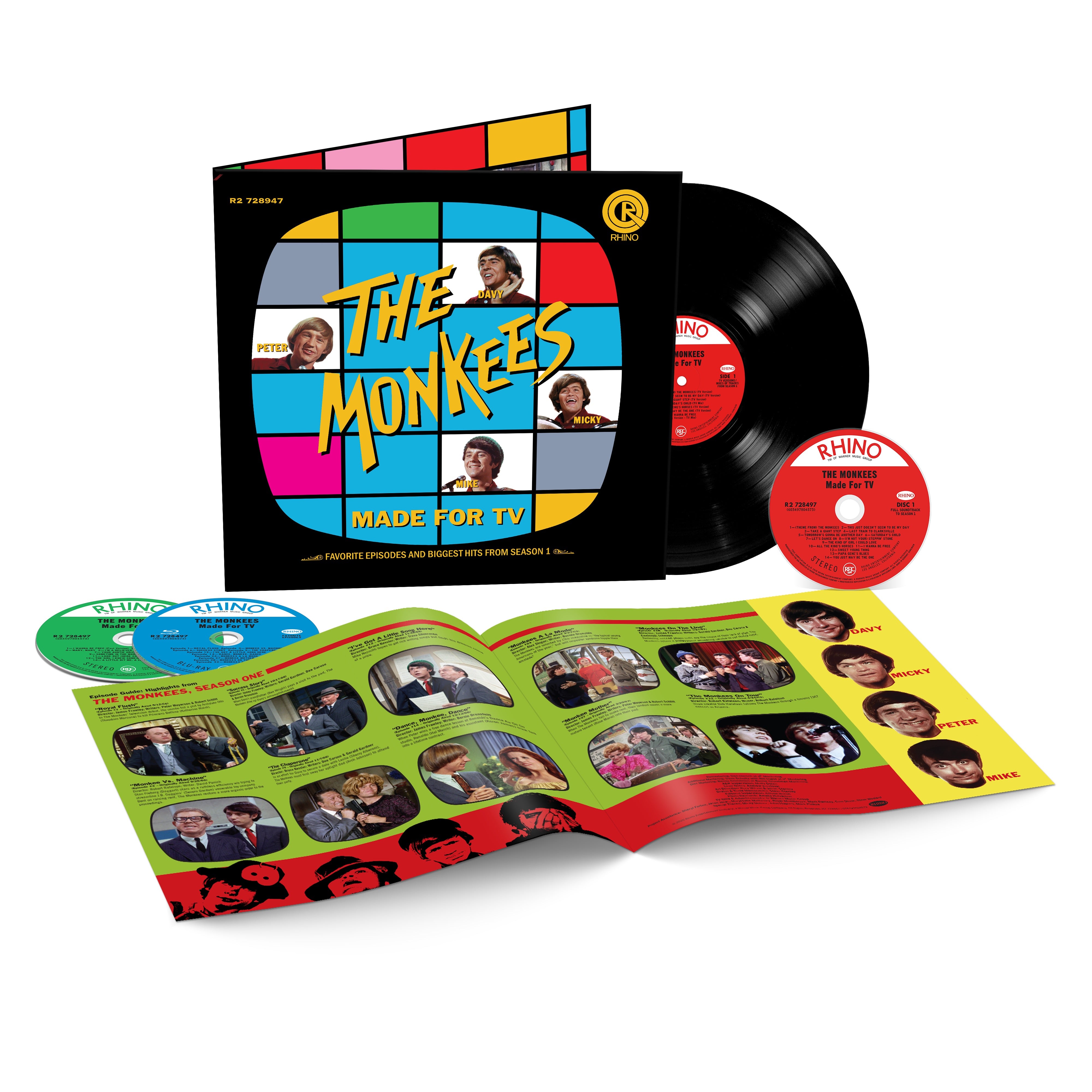 The Monkees - Made For TV Favourite Episodes & Biggest Hits from Season: LP/2CD/BD Box Set